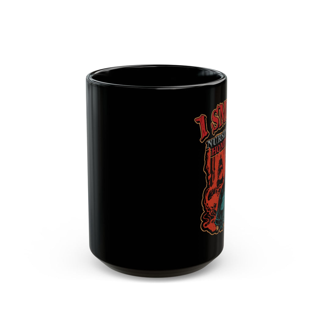 'I Smell Nursing Homes' Retro Horror Graphic Coffee Cup (15oz)