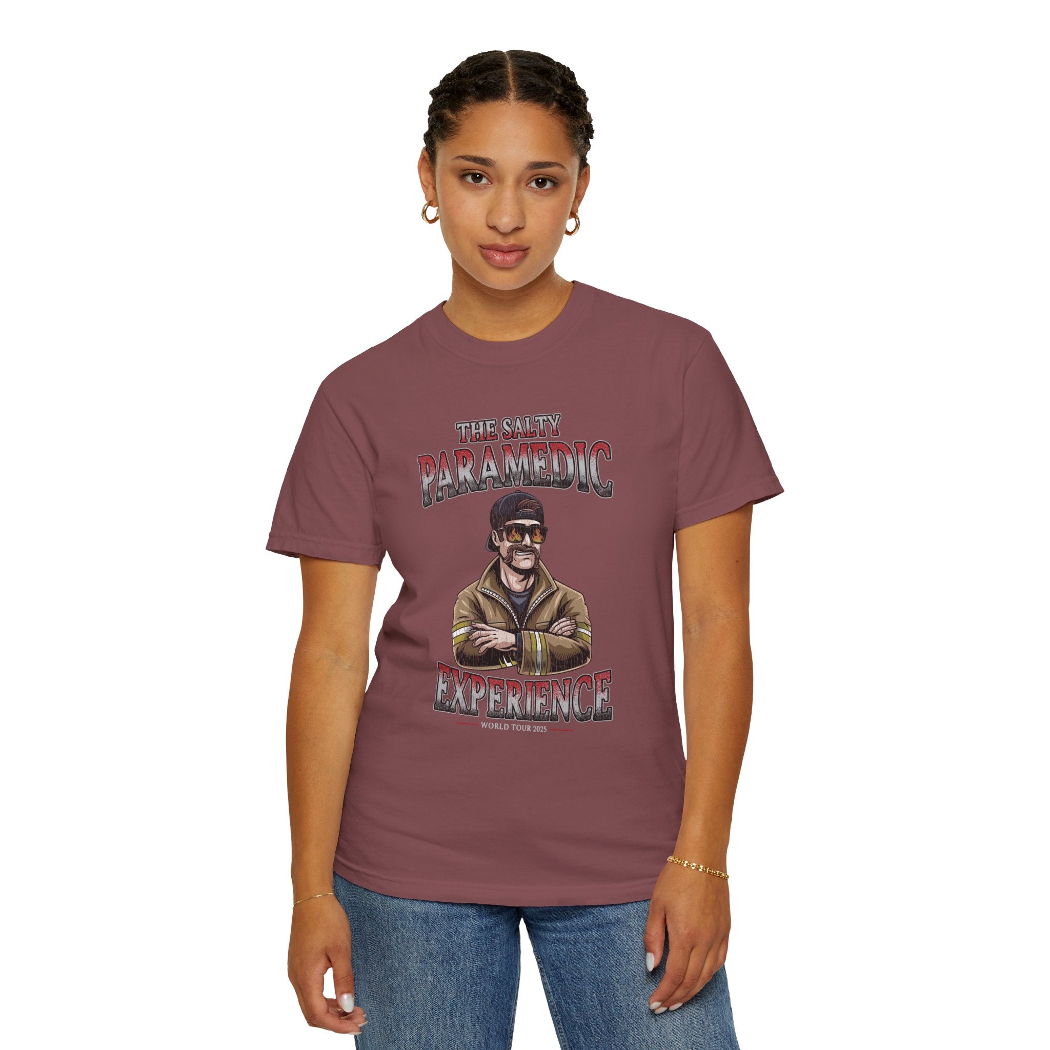 The Salty Paramedic Experience T-Shirt (Red Font)