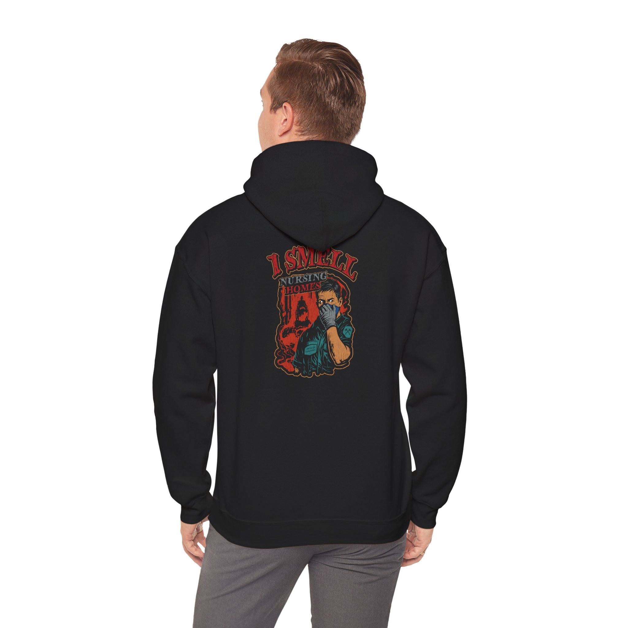 I Smell Nursing Homes Retro Graphic Hoodie