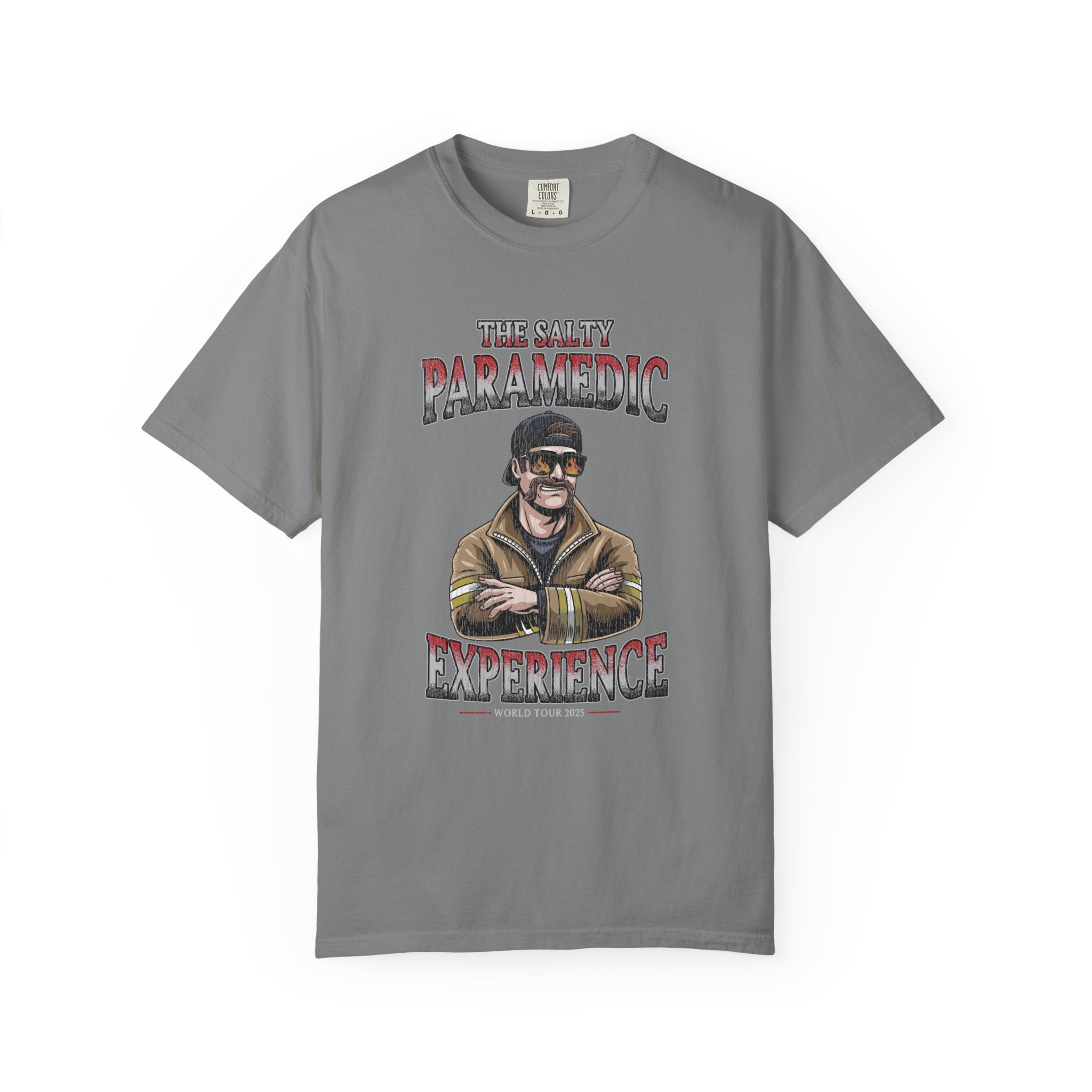 The Salty Paramedic Experience T-Shirt (Red Font)