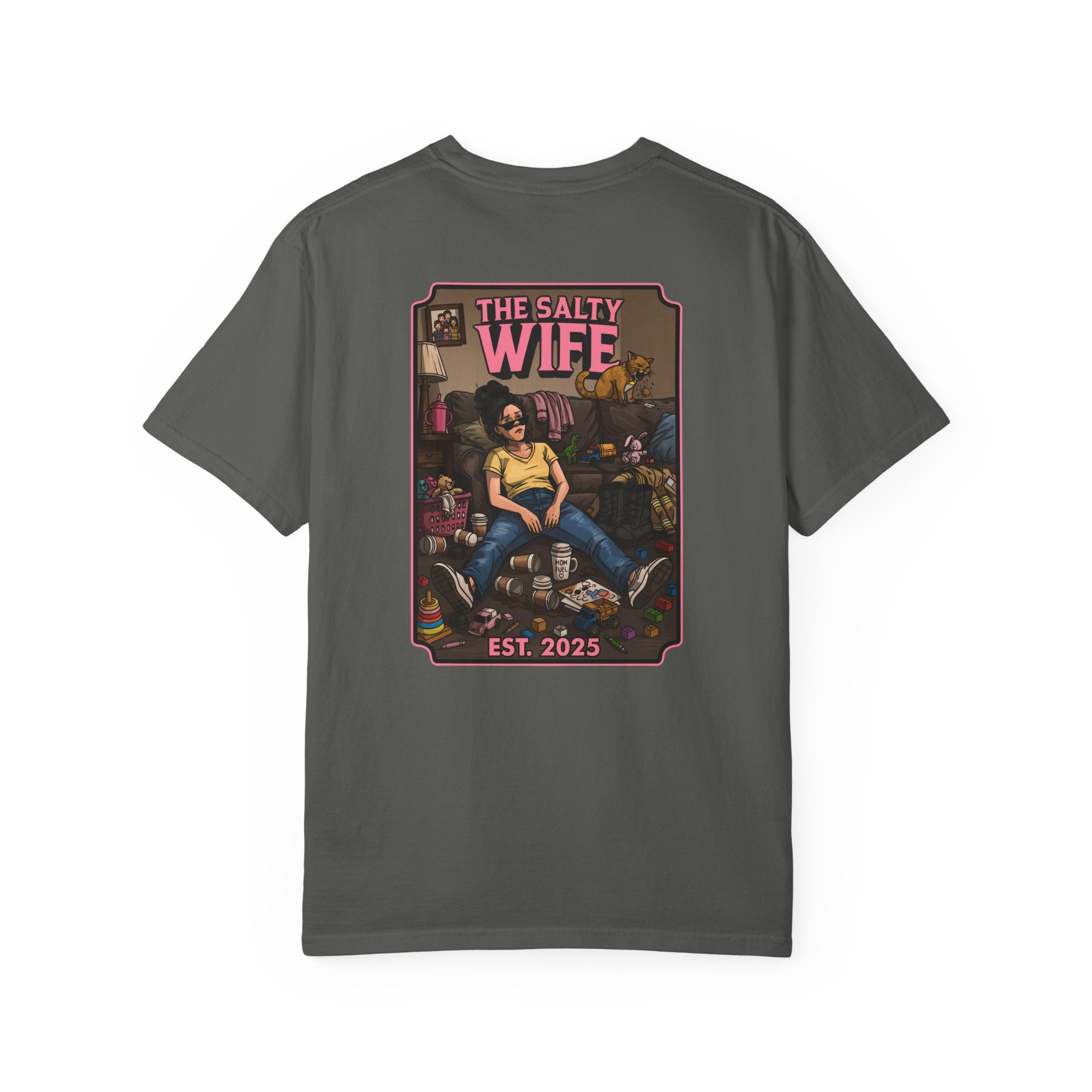 The Salty Wife Graphic T-Shirt — Vintage Pinup Design (Est. 2025)