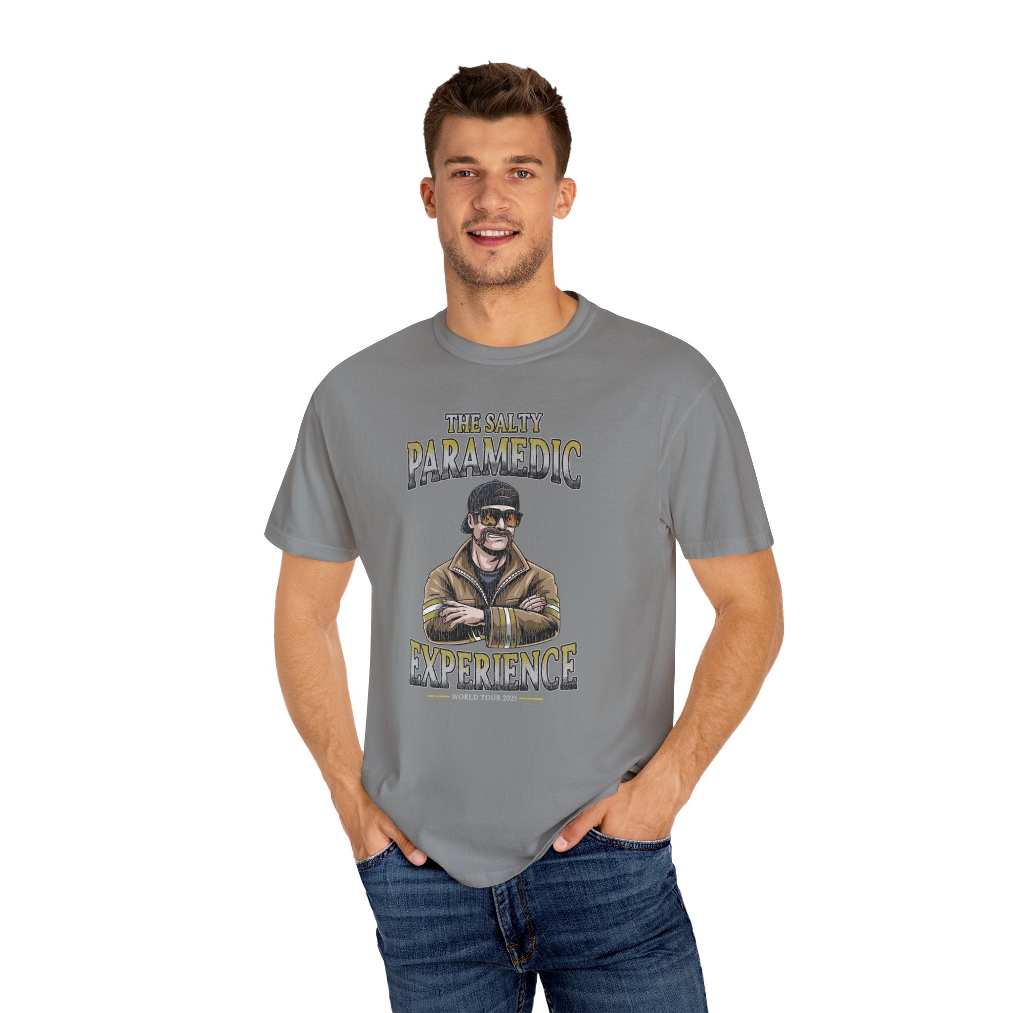 The Salty Paramedic Experience T-Shirt (Yellow Font)
