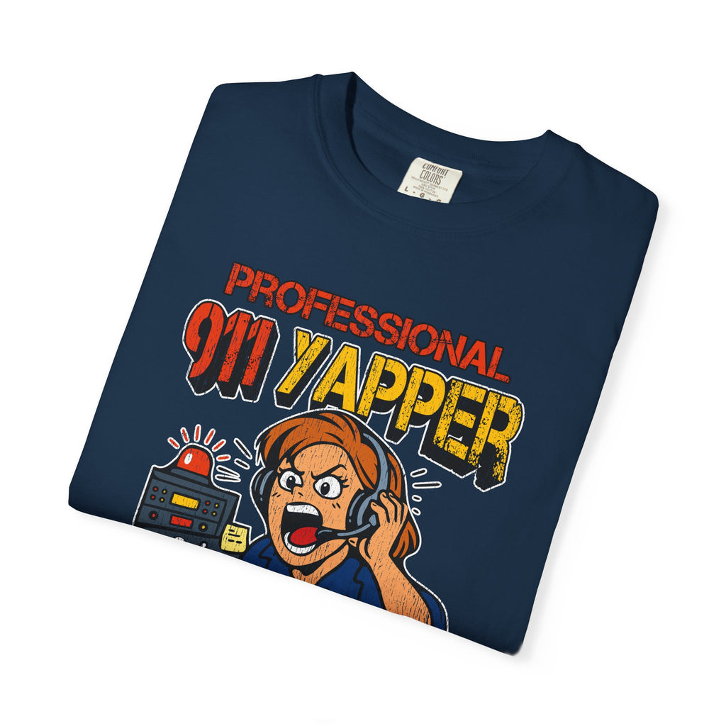 "Professional 911 Yapper" Retro Dispatcher Graphic Tee