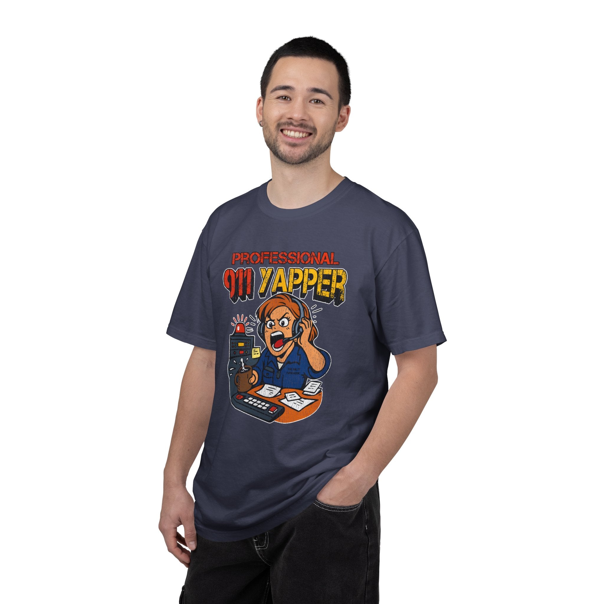 "Professional 911 Yapper" Retro Dispatcher Graphic Tee