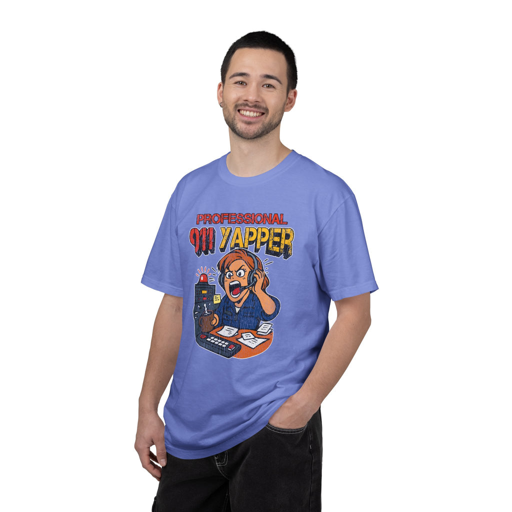 "Professional 911 Yapper" Retro Dispatcher Graphic Tee