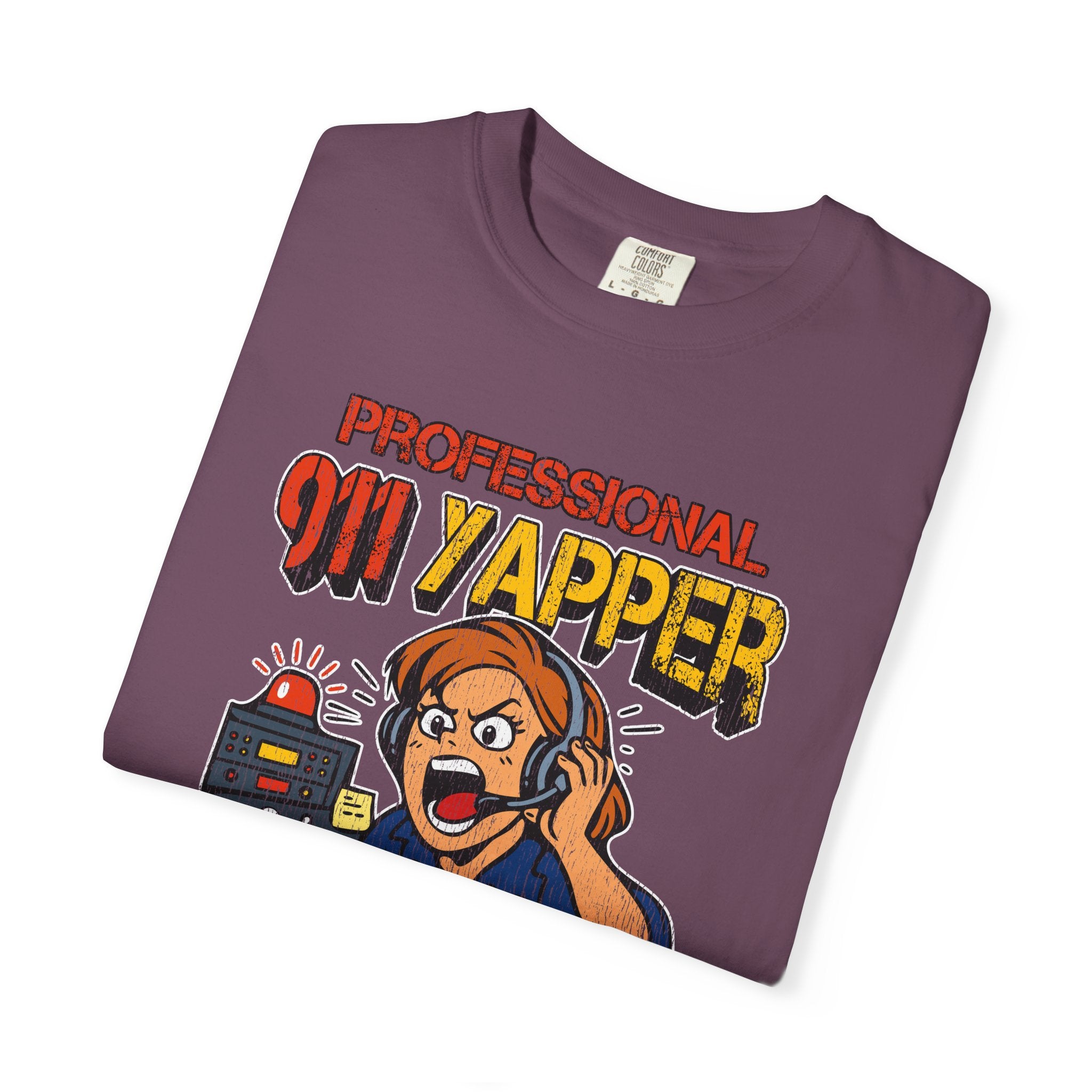 "Professional 911 Yapper" Retro Dispatcher Graphic Tee