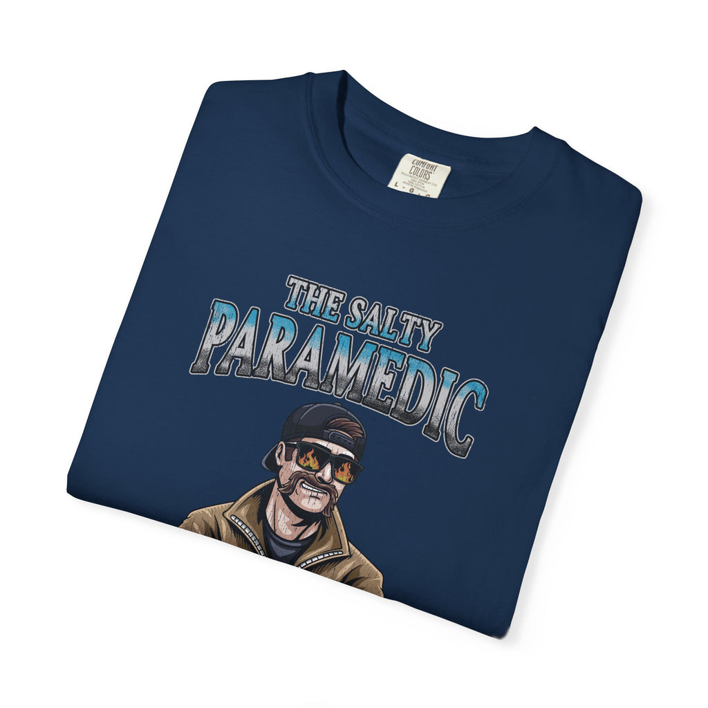 The Salty Paramedic Experience T-shirt (Blue Font)
