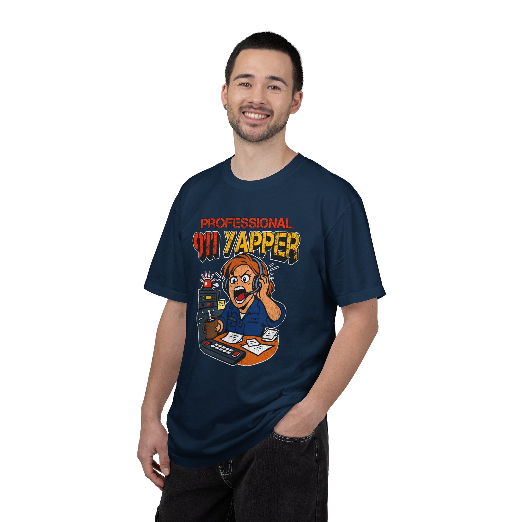 "Professional 911 Yapper" Retro Dispatcher Graphic Tee