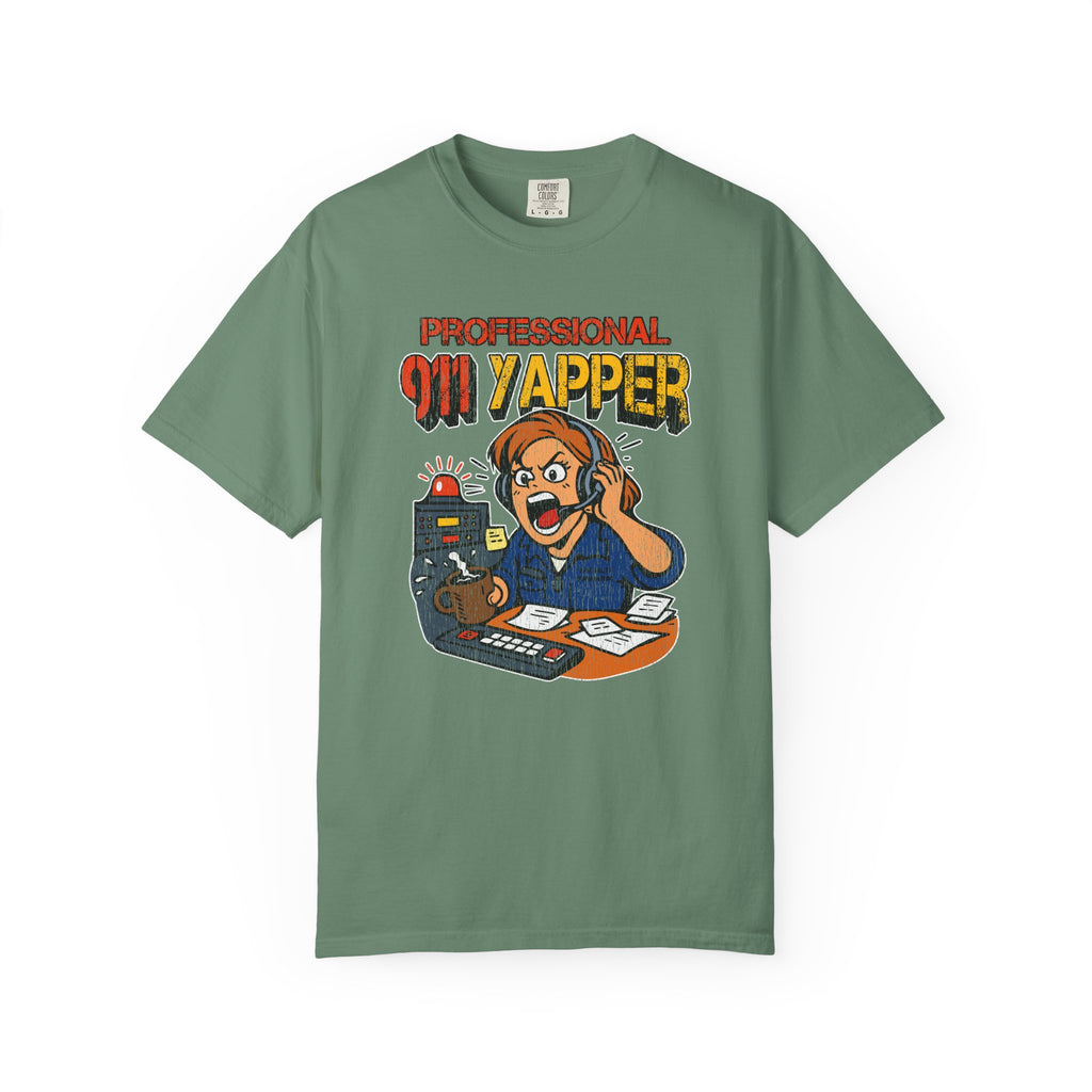 "Professional 911 Yapper" Retro Dispatcher Graphic Tee