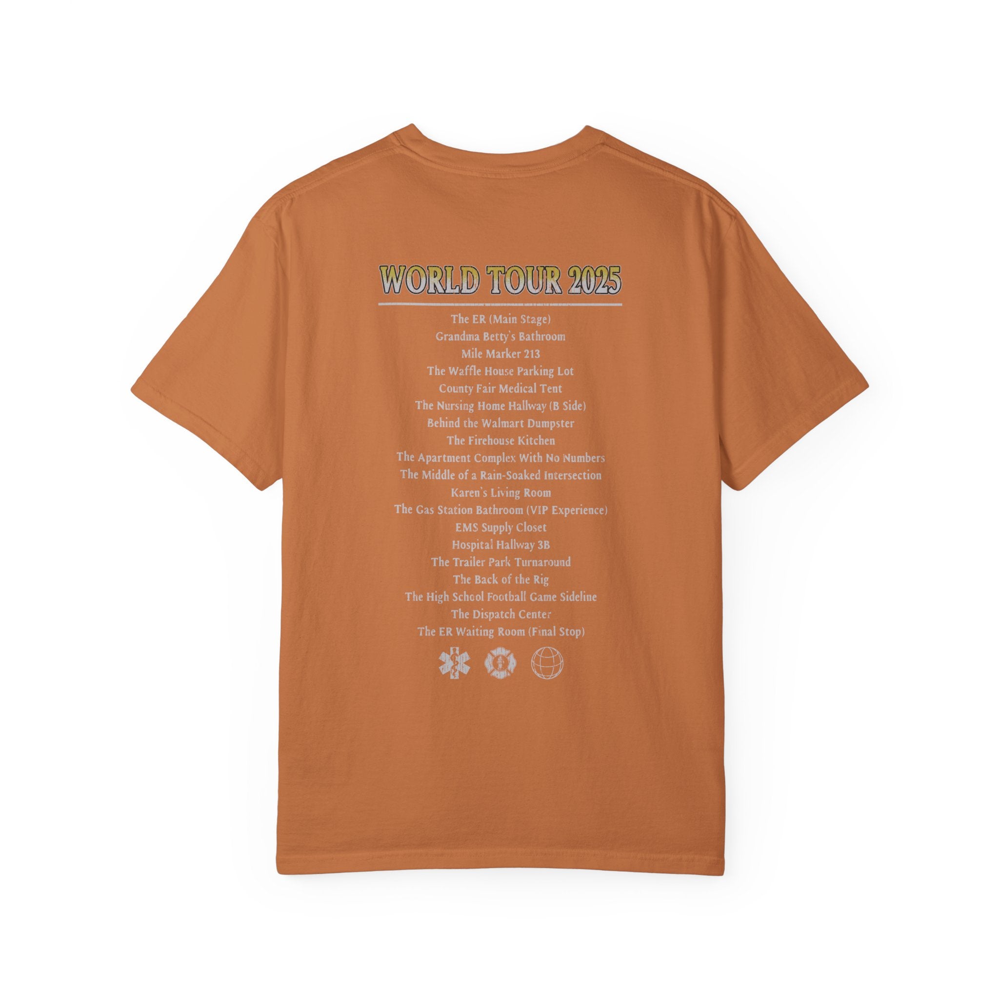 The Salty Paramedic Experience T-Shirt (Yellow Font)