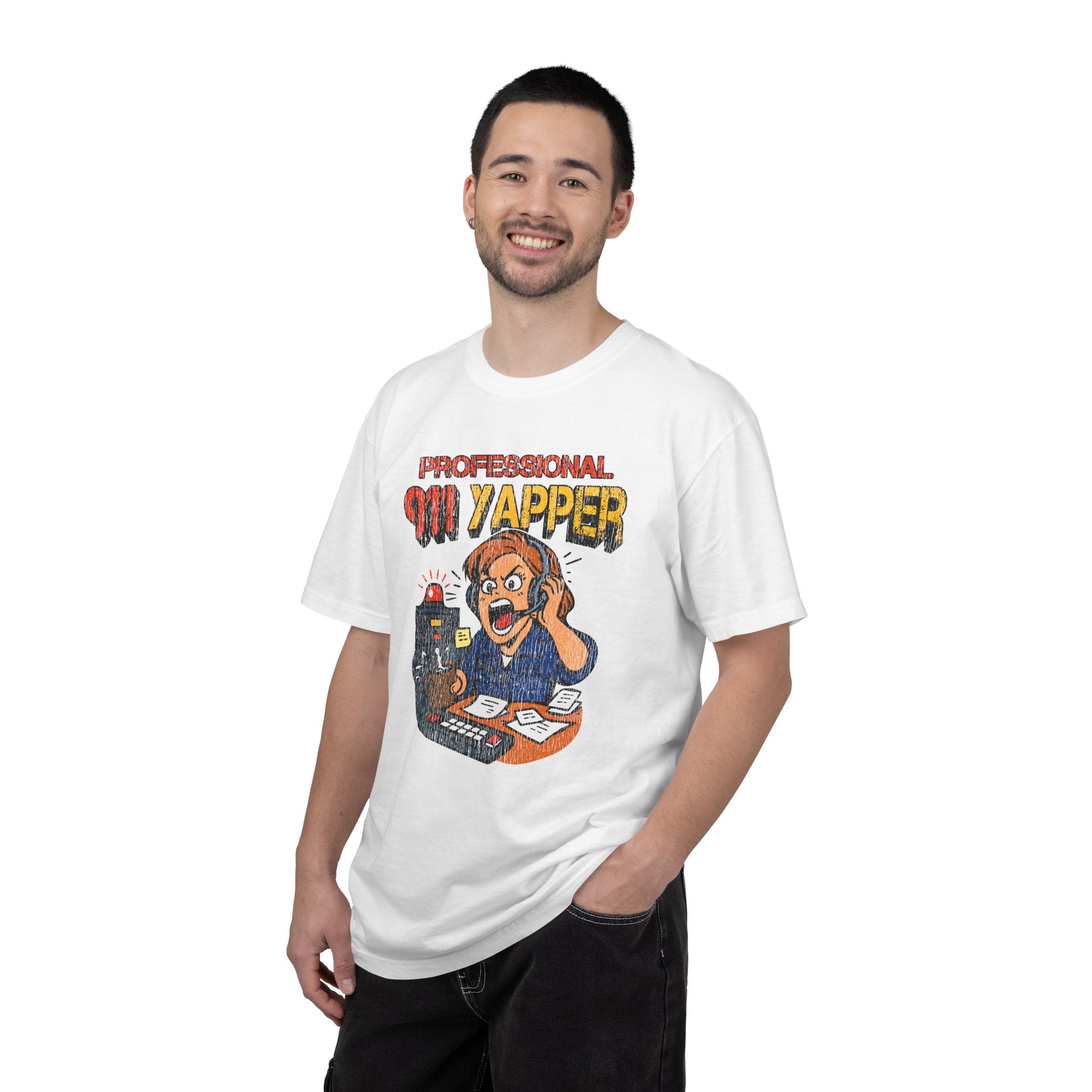 "Professional 911 Yapper" Retro Dispatcher Graphic Tee