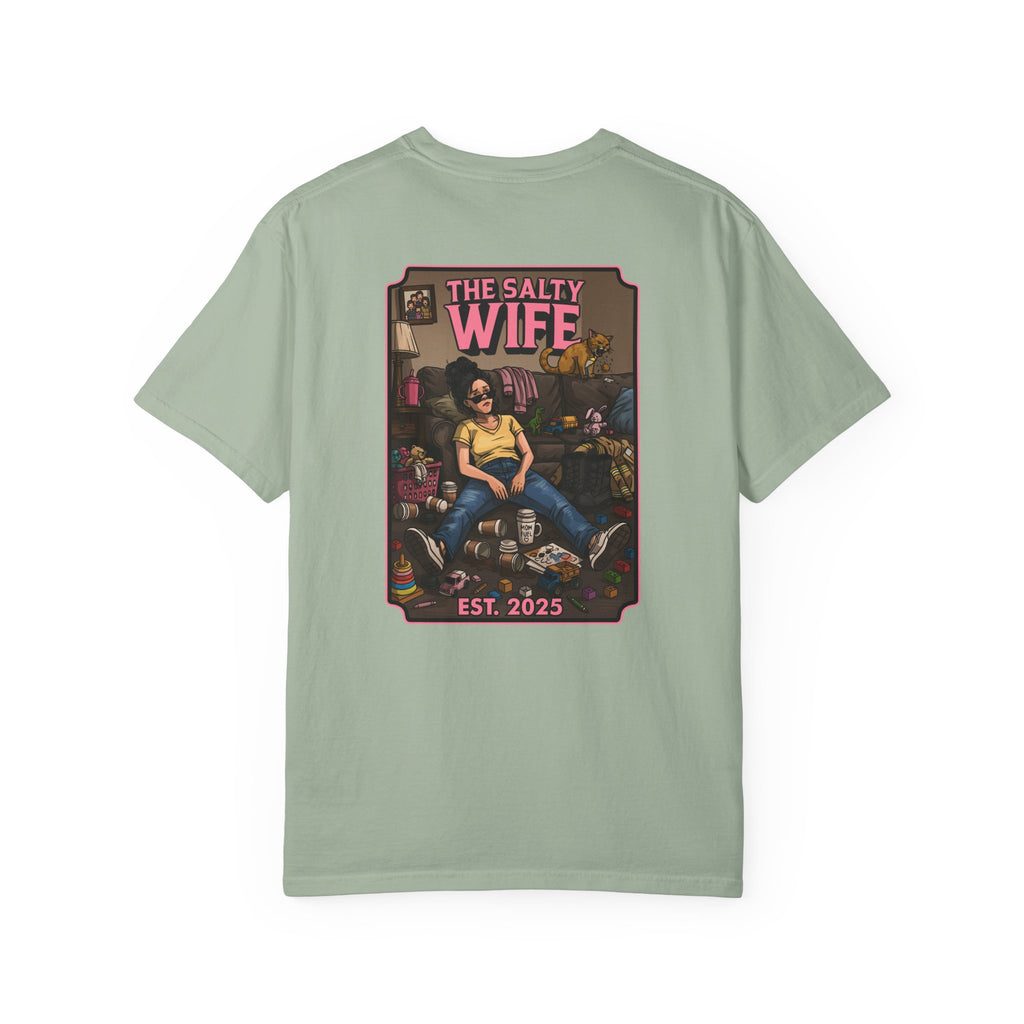 The Salty Wife Graphic T-Shirt — Vintage Pinup Design (Est. 2025)
