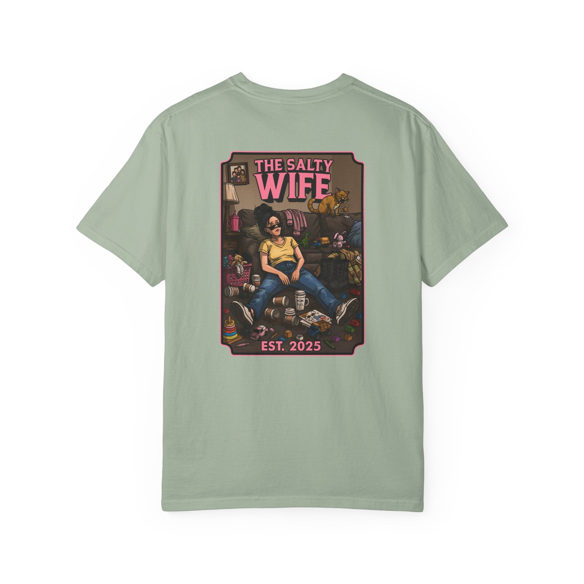The Salty Wife Graphic T-Shirt — Vintage Pinup Design (Est. 2025)