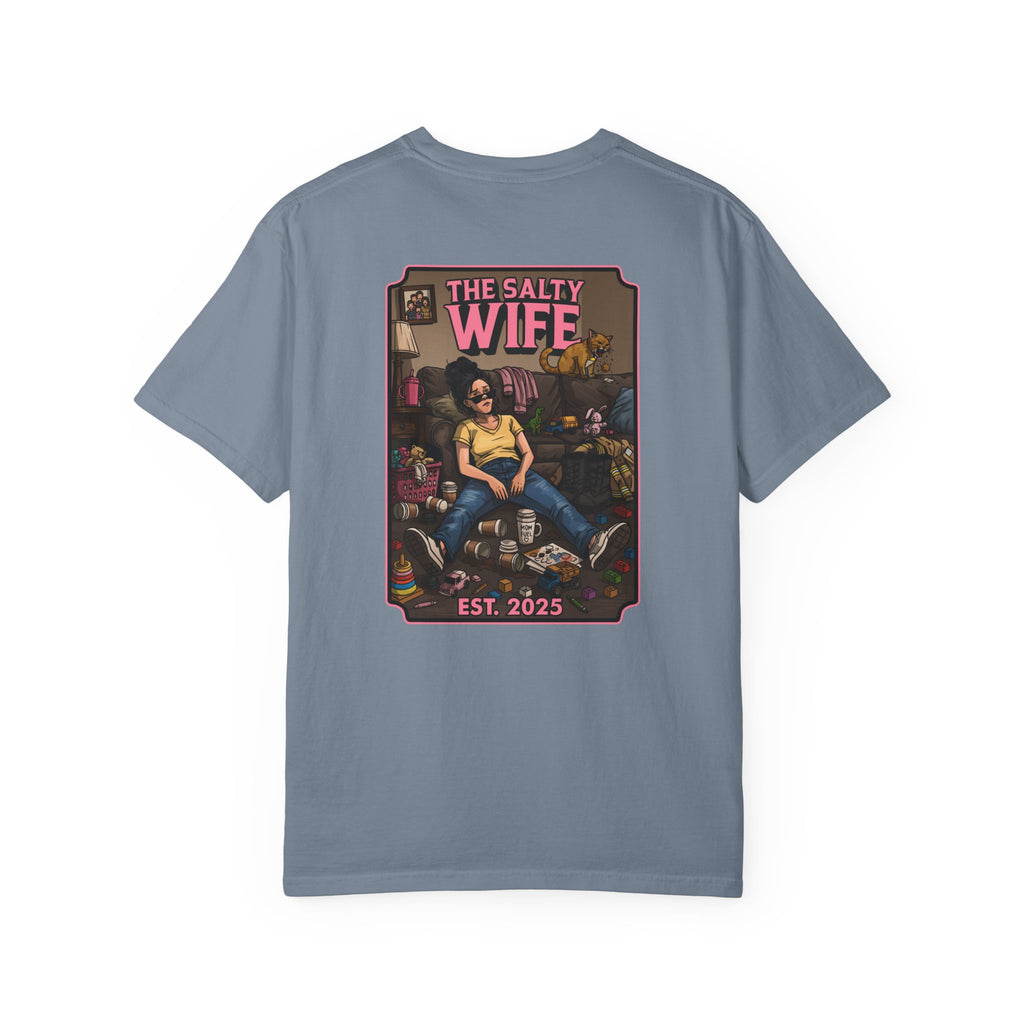 The Salty Wife Graphic T-Shirt — Vintage Pinup Design (Est. 2025)