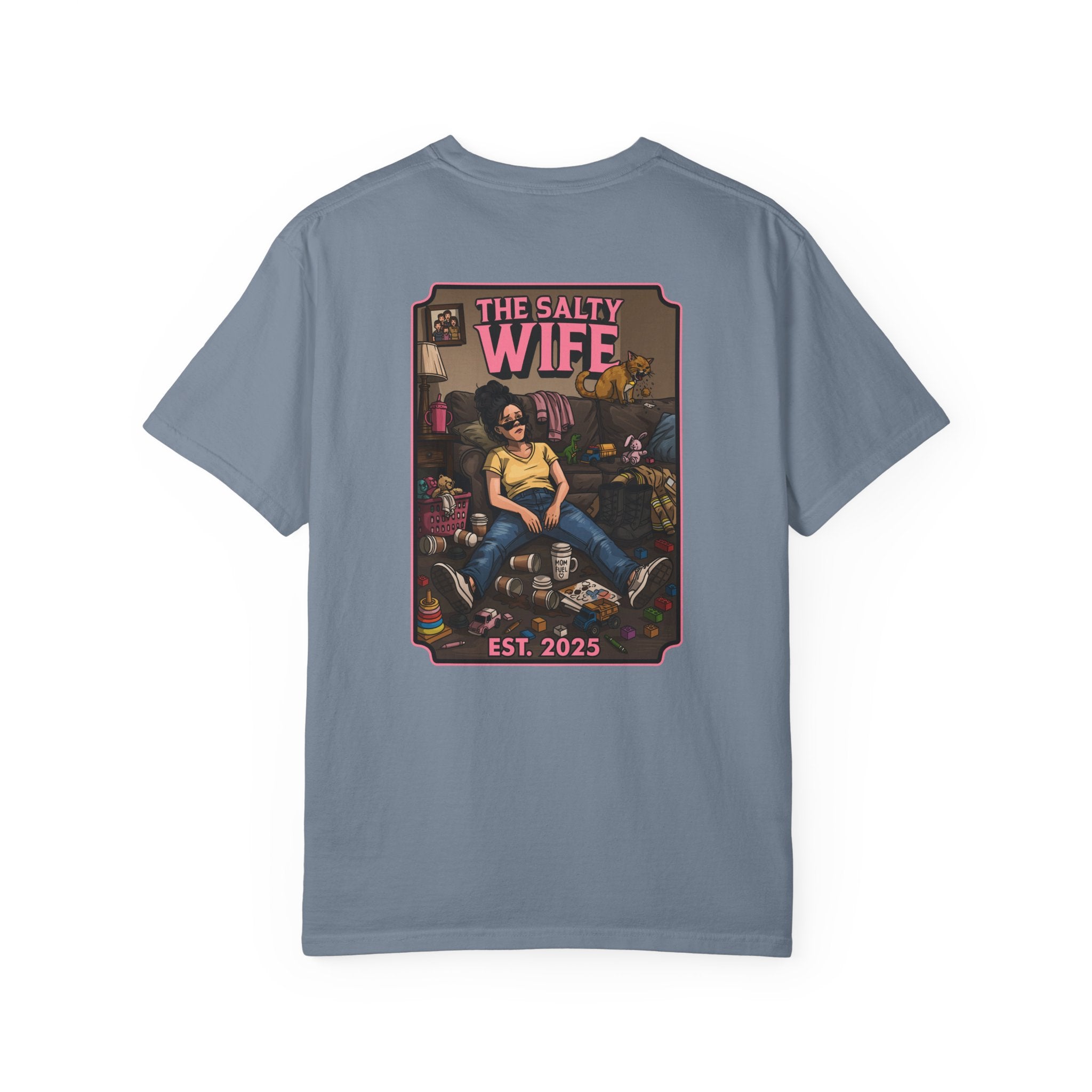 The Salty Wife Graphic T-Shirt — Vintage Pinup Design (Est. 2025)