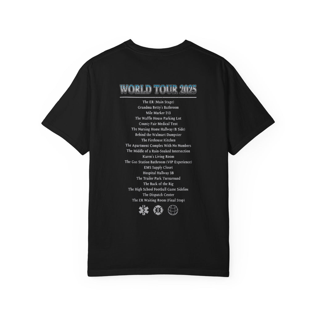 The Salty Paramedic Experience T-shirt (Blue Font)