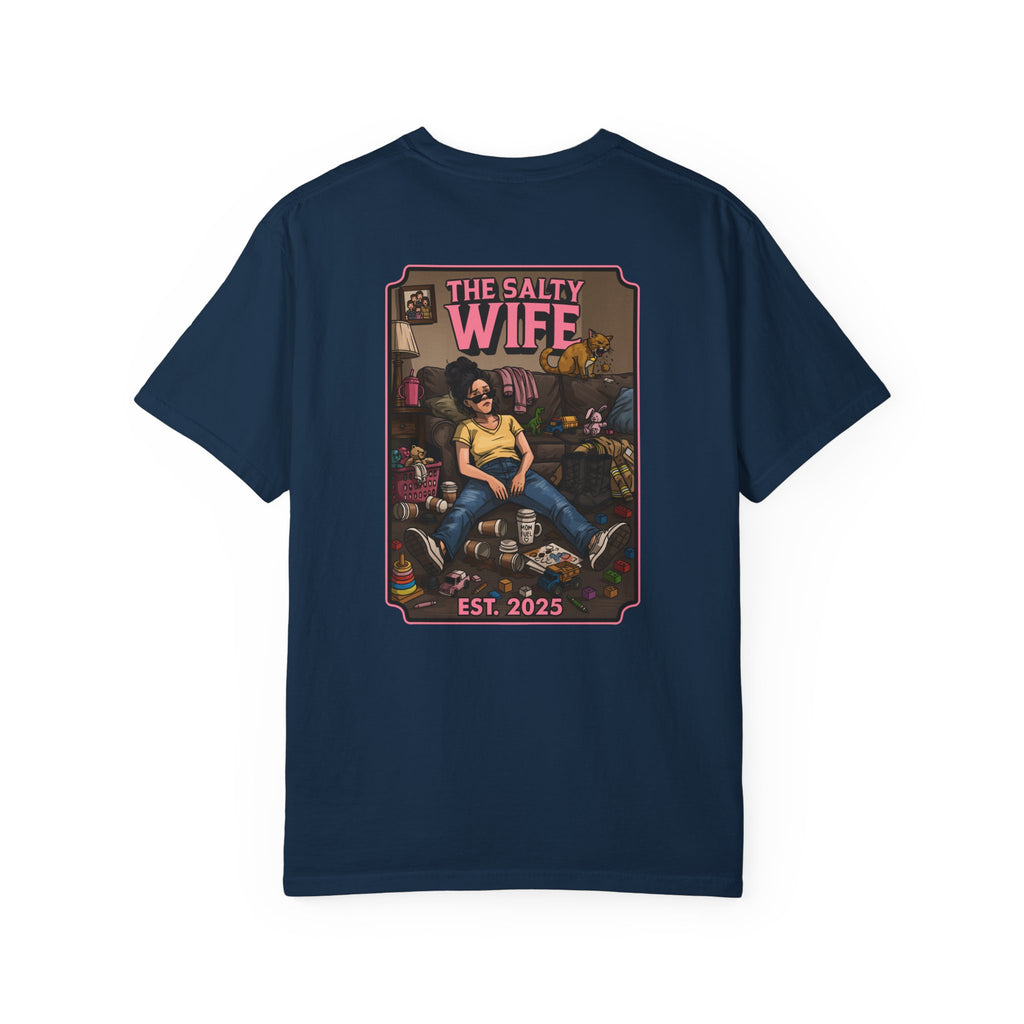 The Salty Wife Graphic T-Shirt — Vintage Pinup Design (Est. 2025)