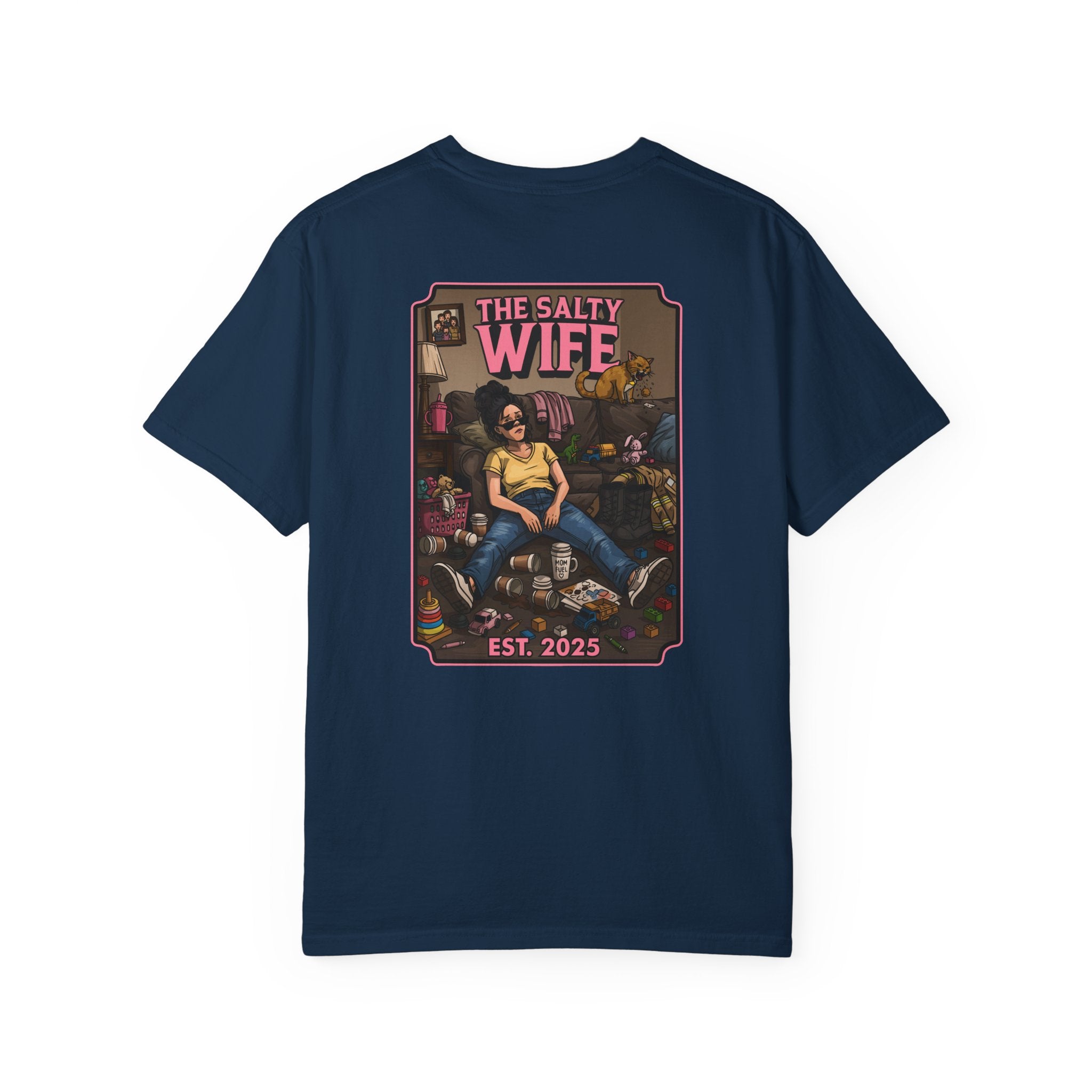 The Salty Wife Graphic T-Shirt — Vintage Pinup Design (Est. 2025)
