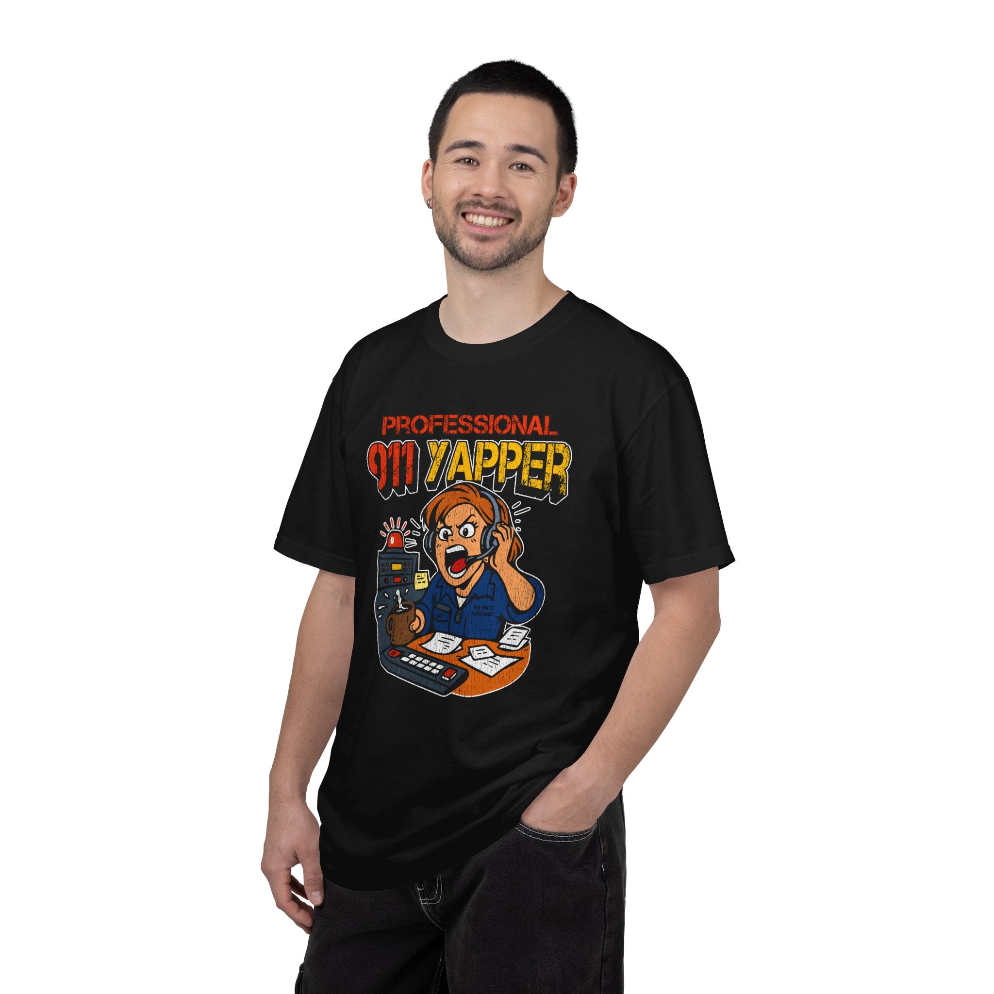 "Professional 911 Yapper" Retro Dispatcher Graphic Tee