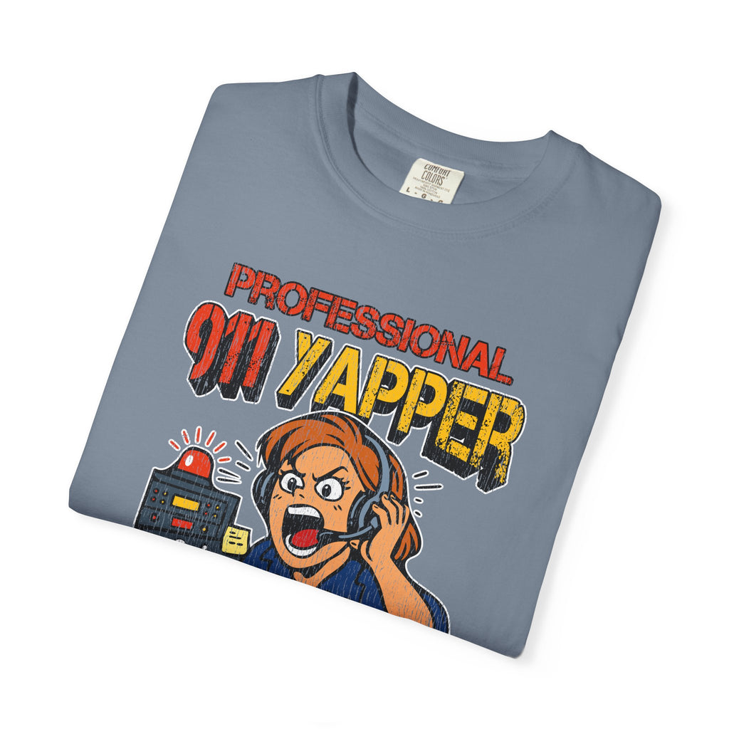 "Professional 911 Yapper" Retro Dispatcher Graphic Tee