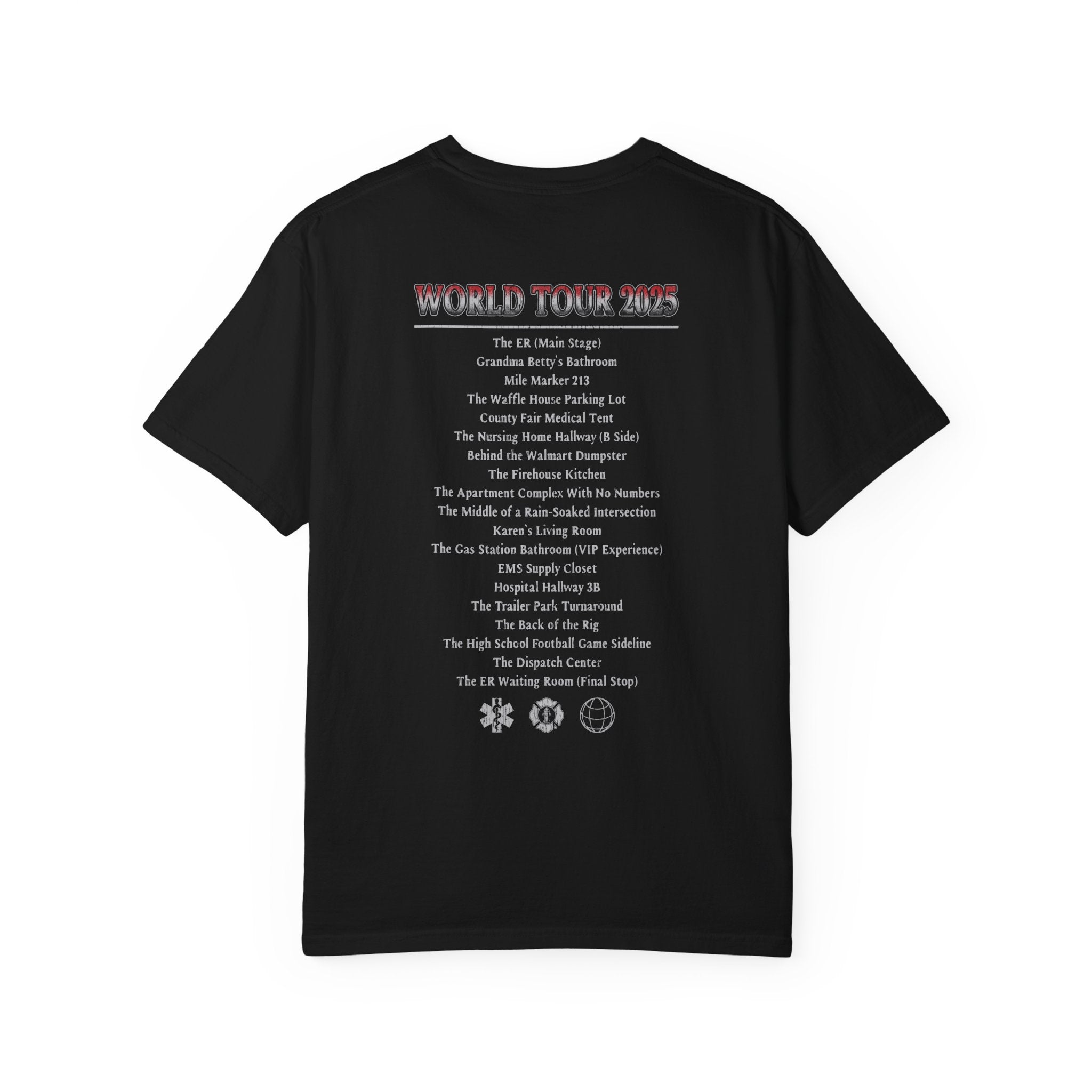The Salty Paramedic Experience T-Shirt (Red Font)