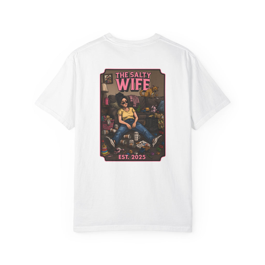 The Salty Wife Graphic T-Shirt — Vintage Pinup Design (Est. 2025)