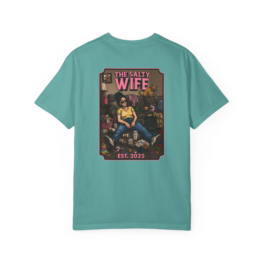 The Salty Wife Graphic T-Shirt — Vintage Pinup Design (Est. 2025)