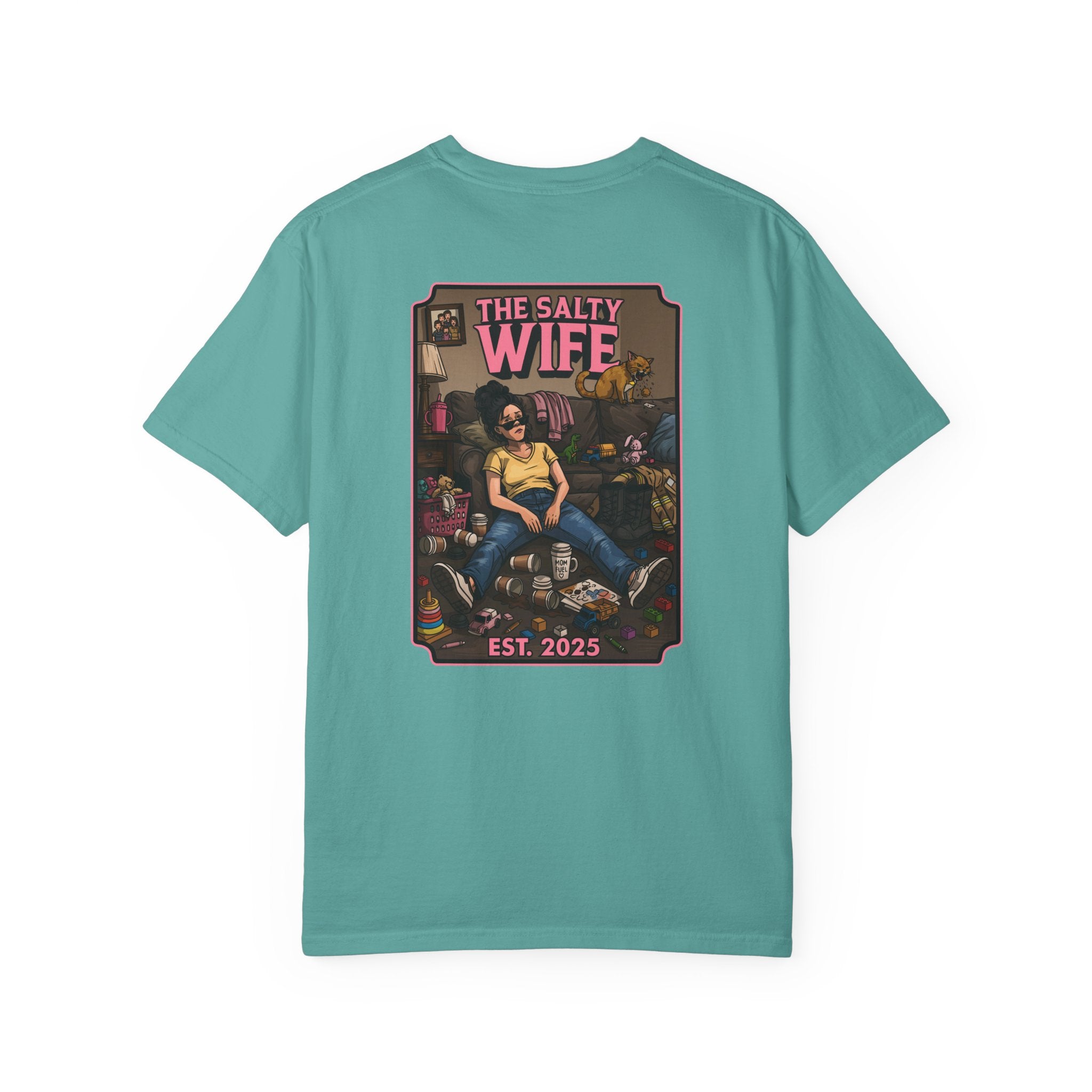 The Salty Wife Graphic T-Shirt — Vintage Pinup Design (Est. 2025)