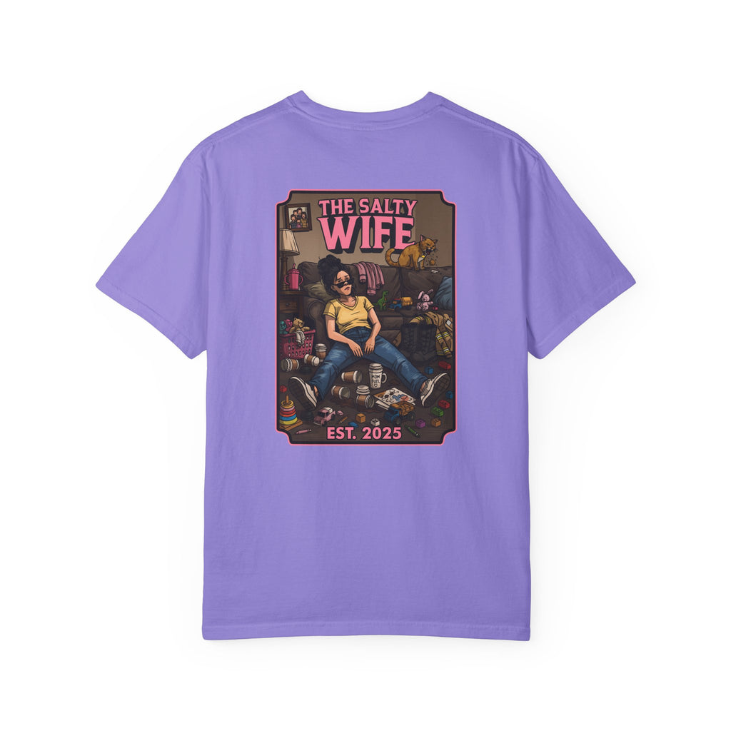 The Salty Wife Graphic T-Shirt — Vintage Pinup Design (Est. 2025)