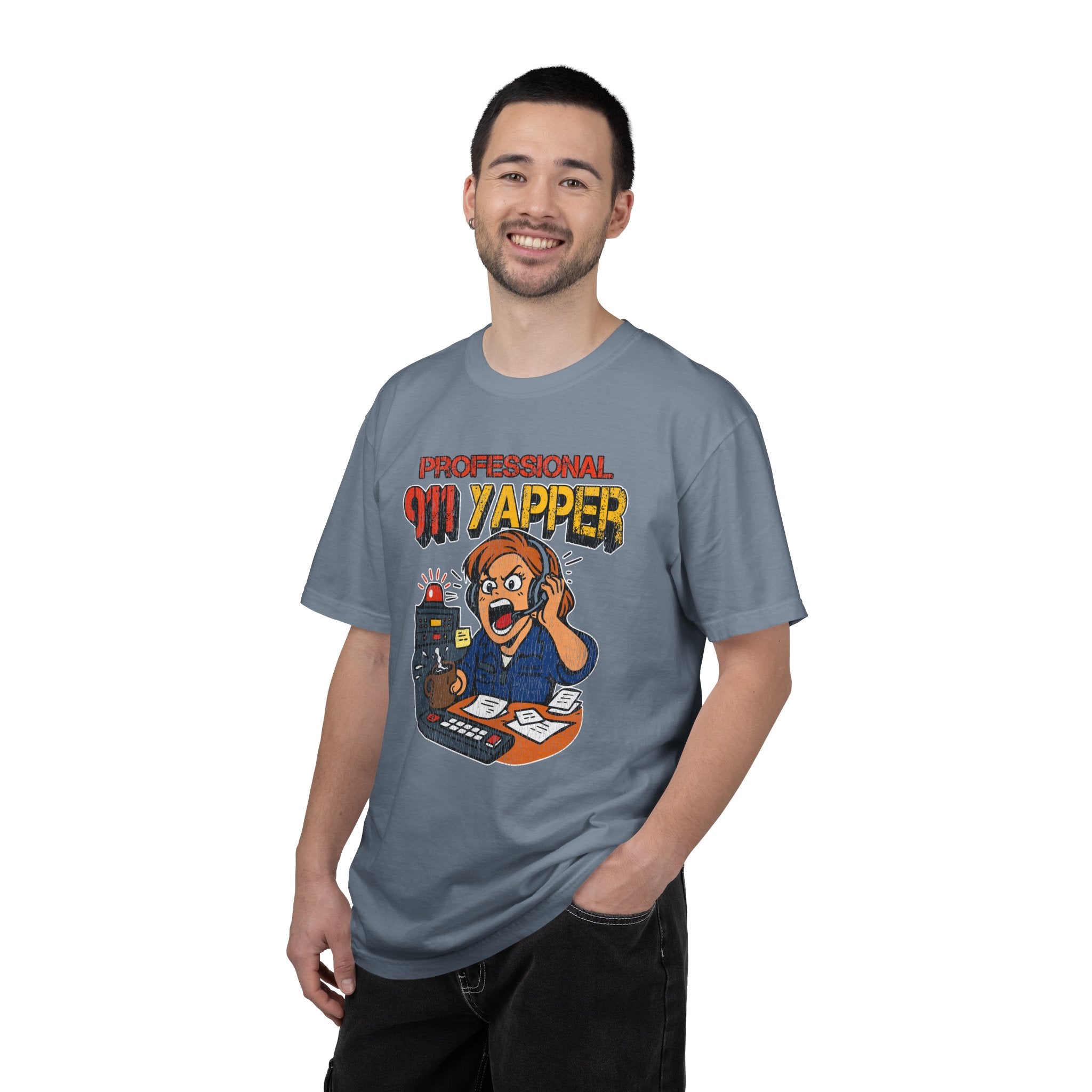 "Professional 911 Yapper" Retro Dispatcher Graphic Tee