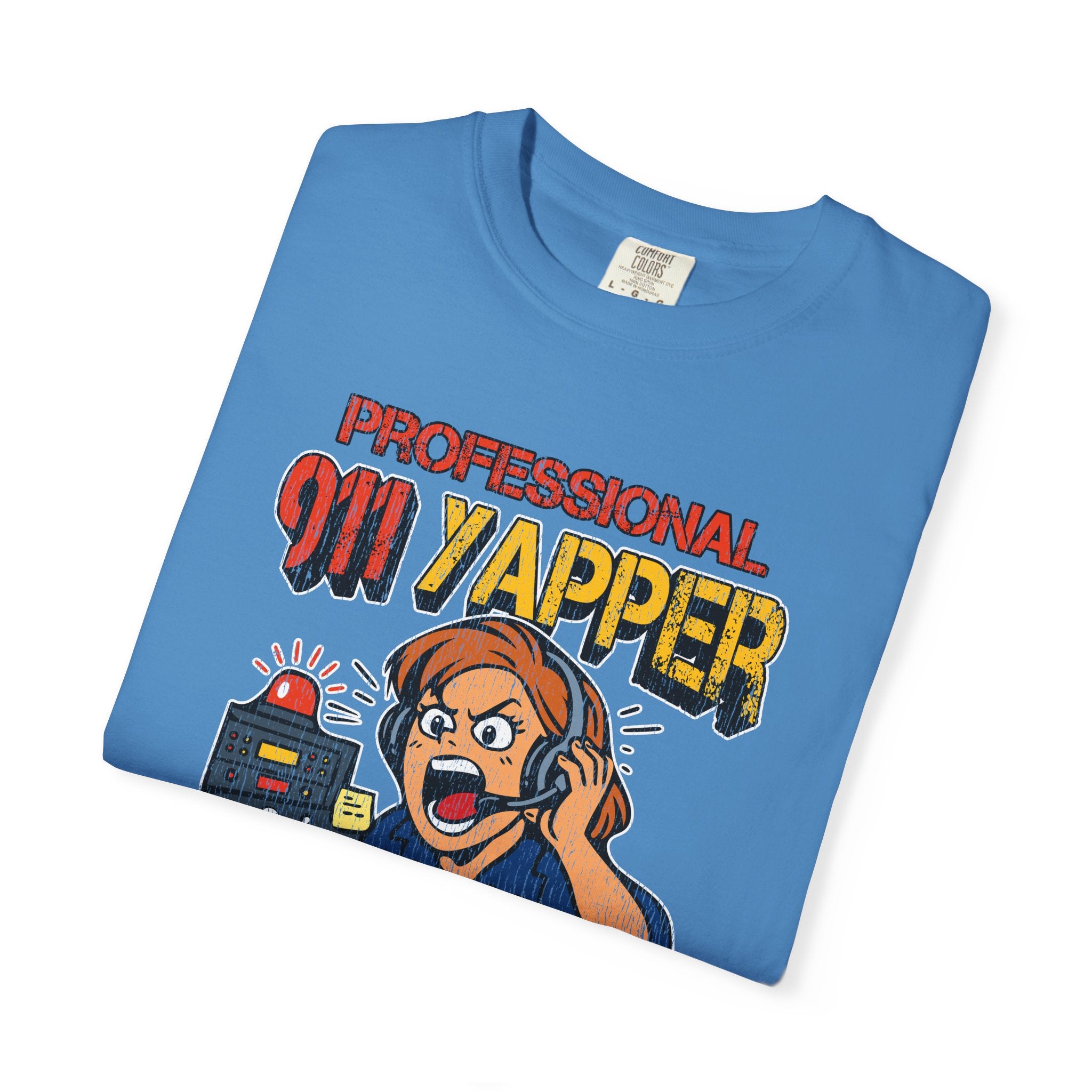 "Professional 911 Yapper" Retro Dispatcher Graphic Tee