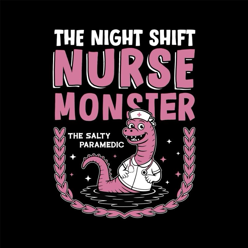 Night Shift Nurse Monster Sticker (5-Pack)