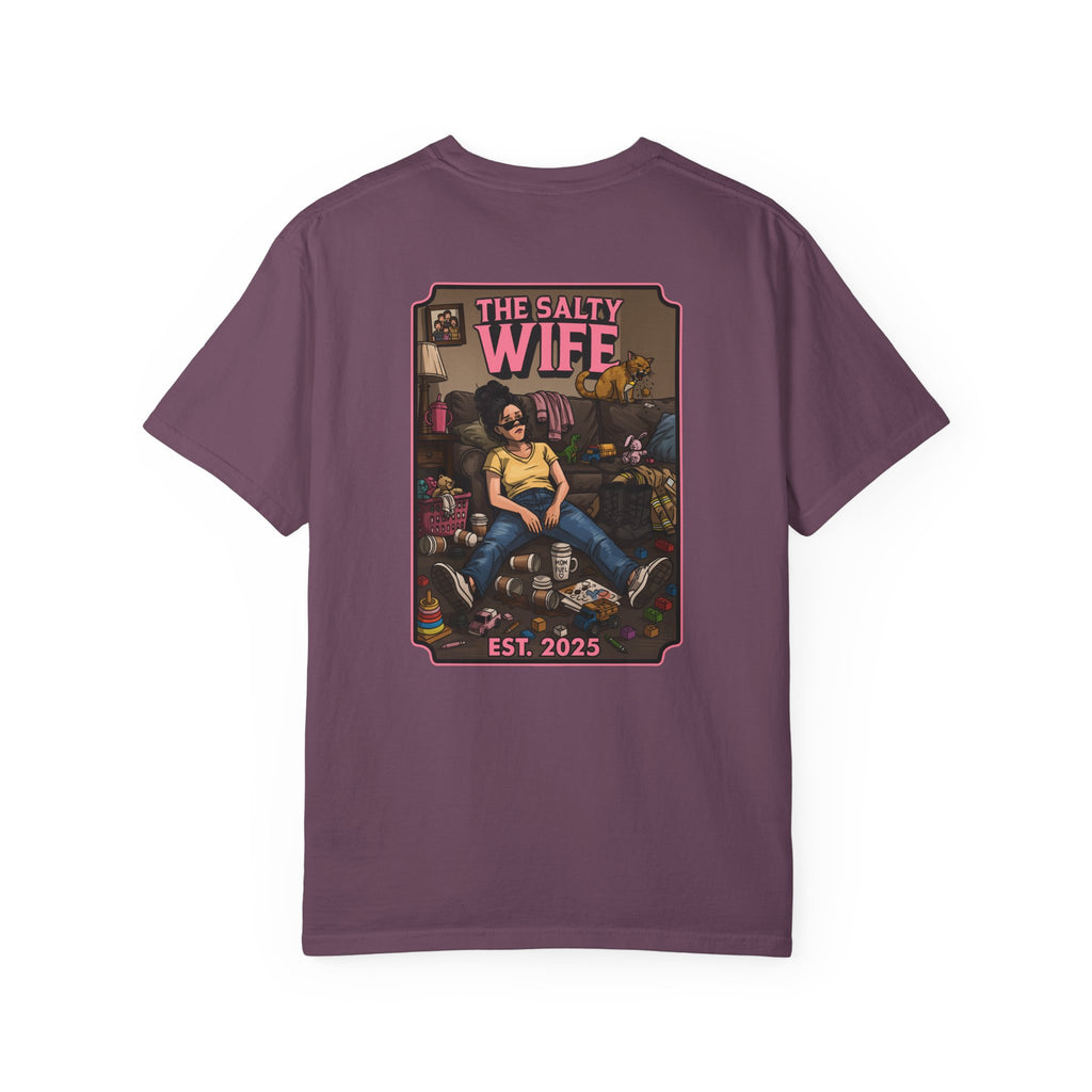 The Salty Wife Graphic T-Shirt — Vintage Pinup Design (Est. 2025)