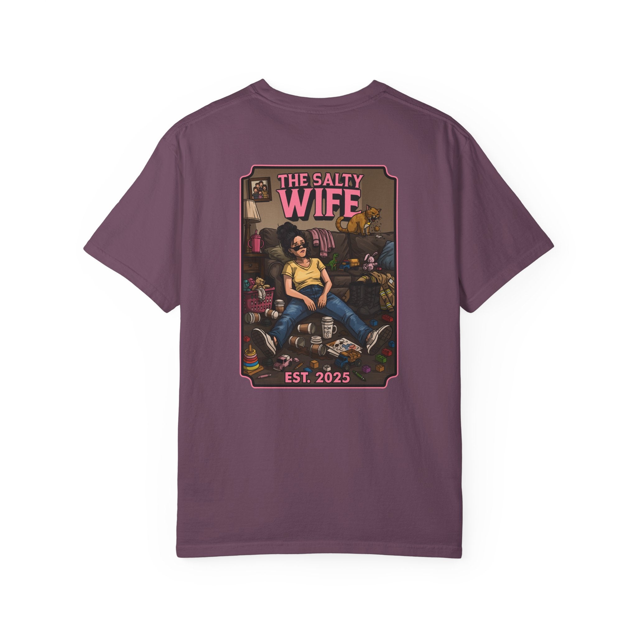 The Salty Wife Graphic T-Shirt — Vintage Pinup Design (Est. 2025)