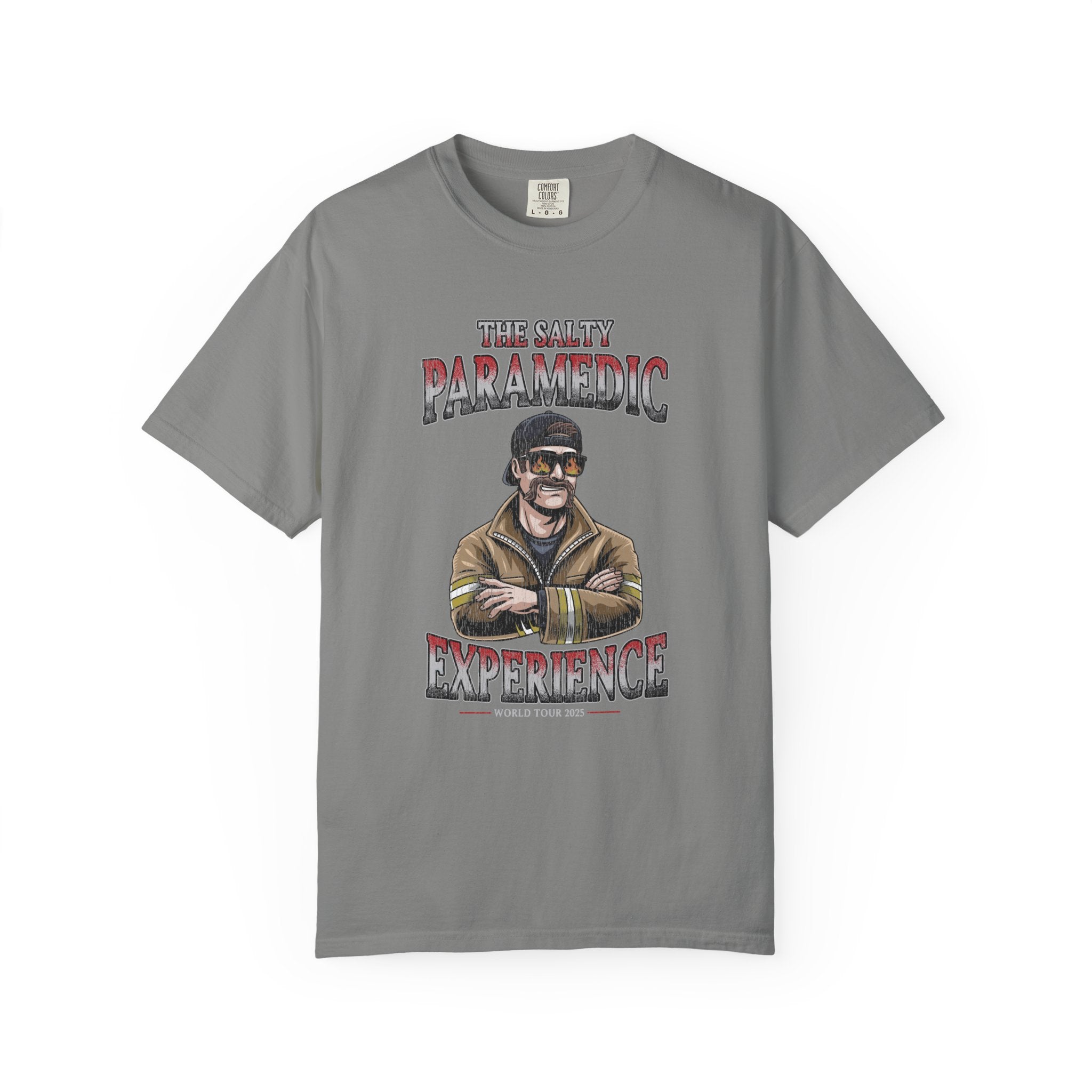 The Salty Paramedic Experience T-Shirt (Red Font)