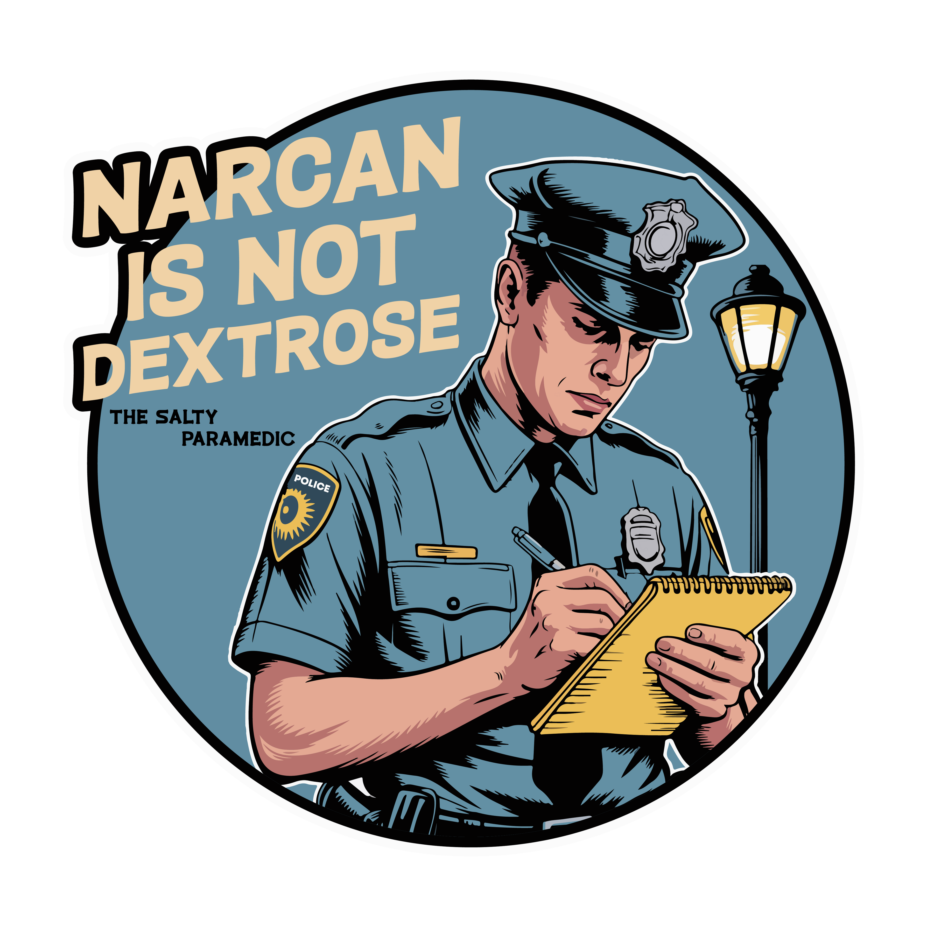 Narcan is not Dextrose Sticker (5-Pack)