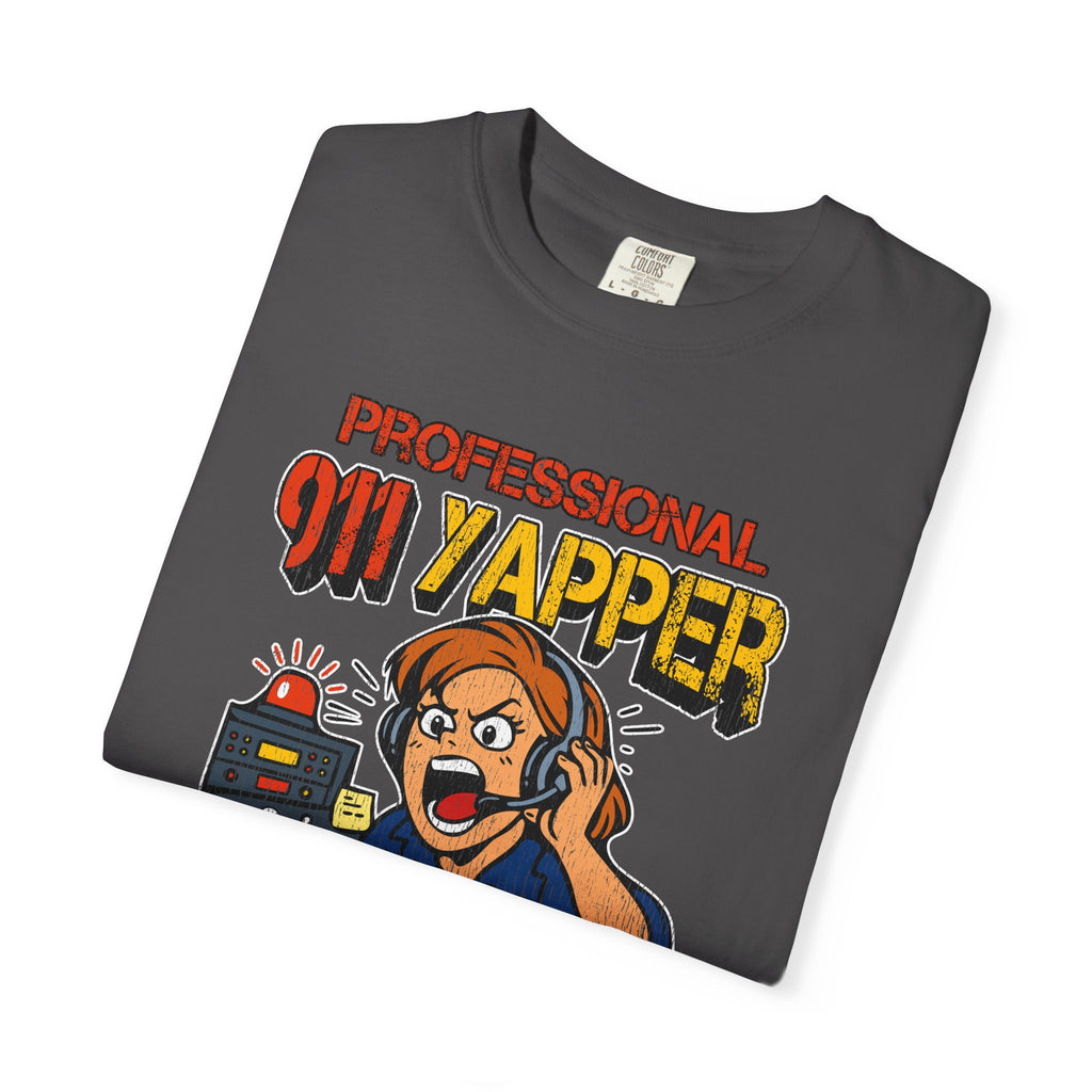 "Professional 911 Yapper" Retro Dispatcher Graphic Tee