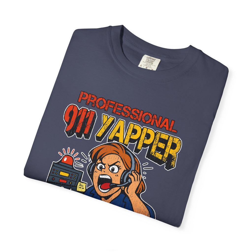 "Professional 911 Yapper" Retro Dispatcher Graphic Tee