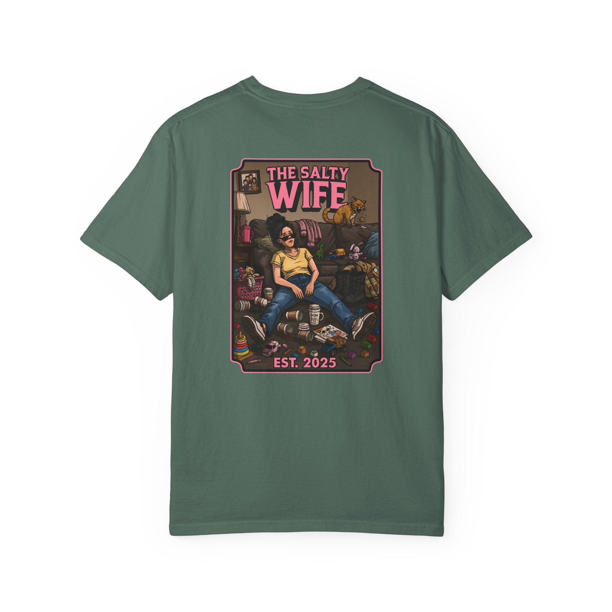 The Salty Wife Graphic T-Shirt — Vintage Pinup Design (Est. 2025)