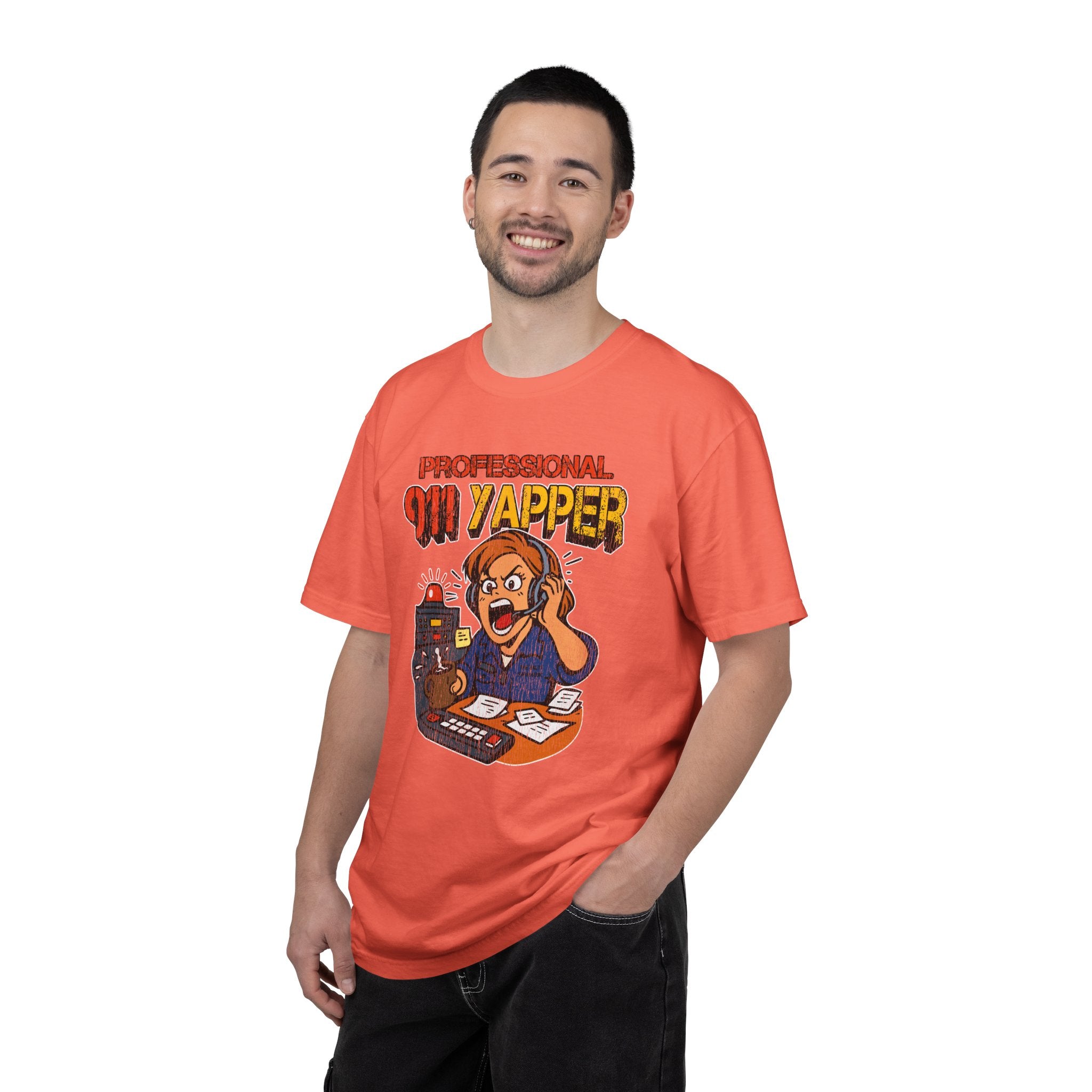 "Professional 911 Yapper" Retro Dispatcher Graphic Tee