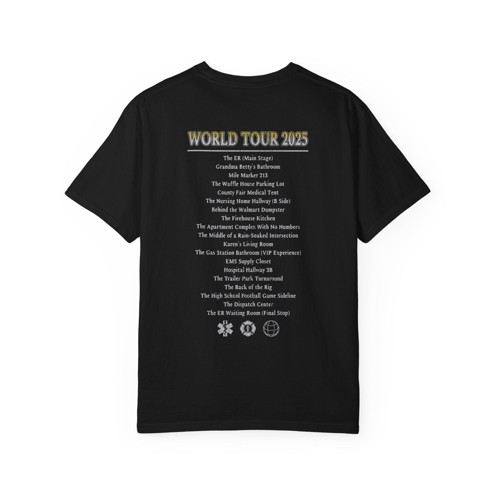 The Salty Paramedic Experience T-Shirt (Yellow Font)