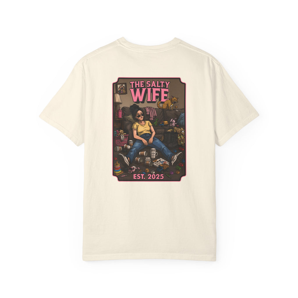 The Salty Wife Graphic T-Shirt — Vintage Pinup Design (Est. 2025)