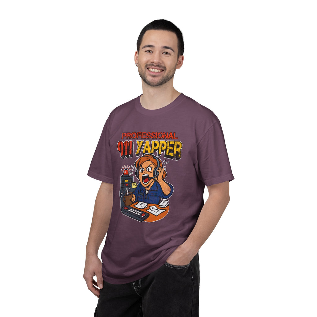 "Professional 911 Yapper" Retro Dispatcher Graphic Tee