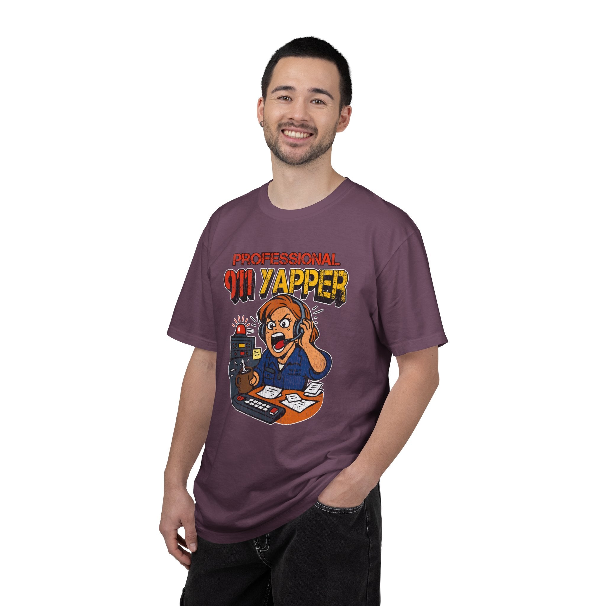 "Professional 911 Yapper" Retro Dispatcher Graphic Tee