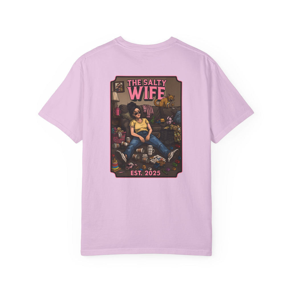 The Salty Wife Graphic T-Shirt — Vintage Pinup Design (Est. 2025)