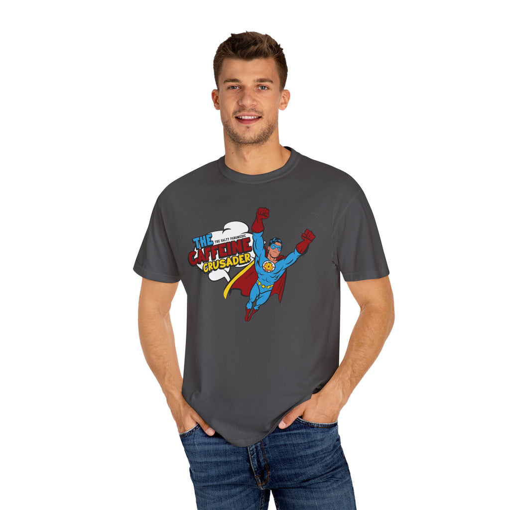 Caffeine Crusader T-Shirt (Graphic on Front)