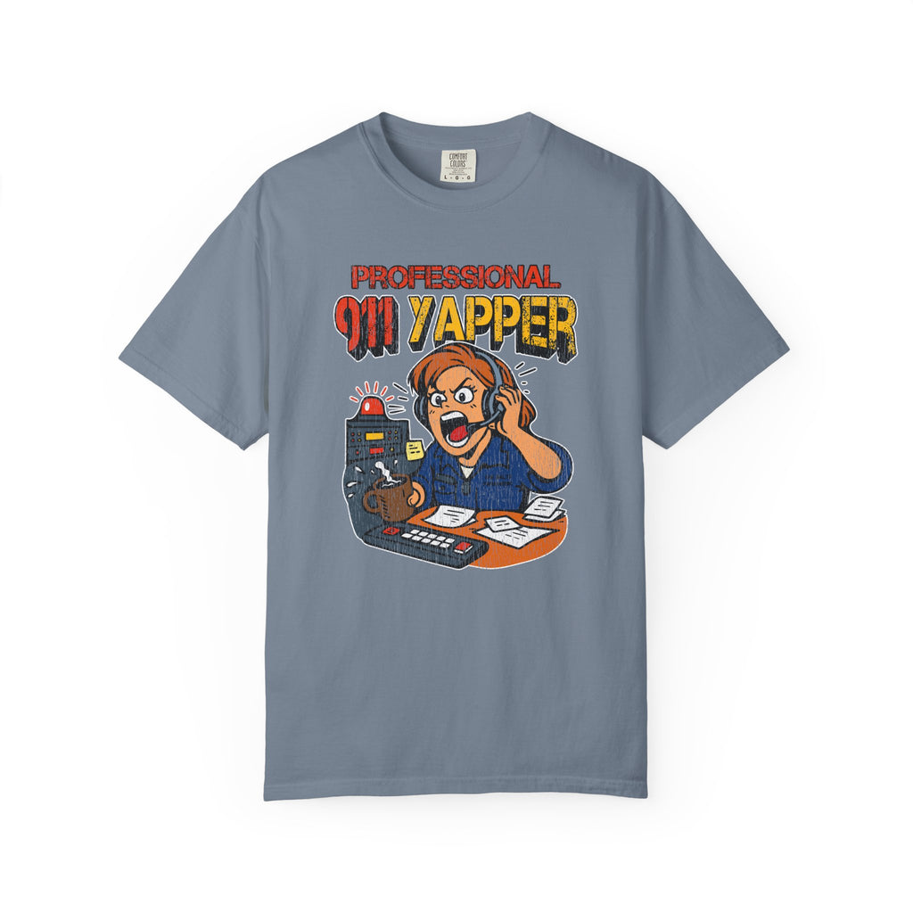 "Professional 911 Yapper" Retro Dispatcher Graphic Tee