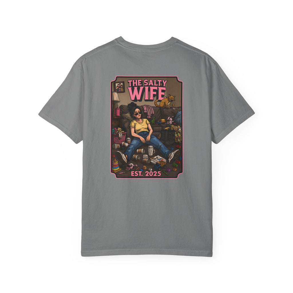 The Salty Wife Graphic T-Shirt — Vintage Pinup Design (Est. 2025)