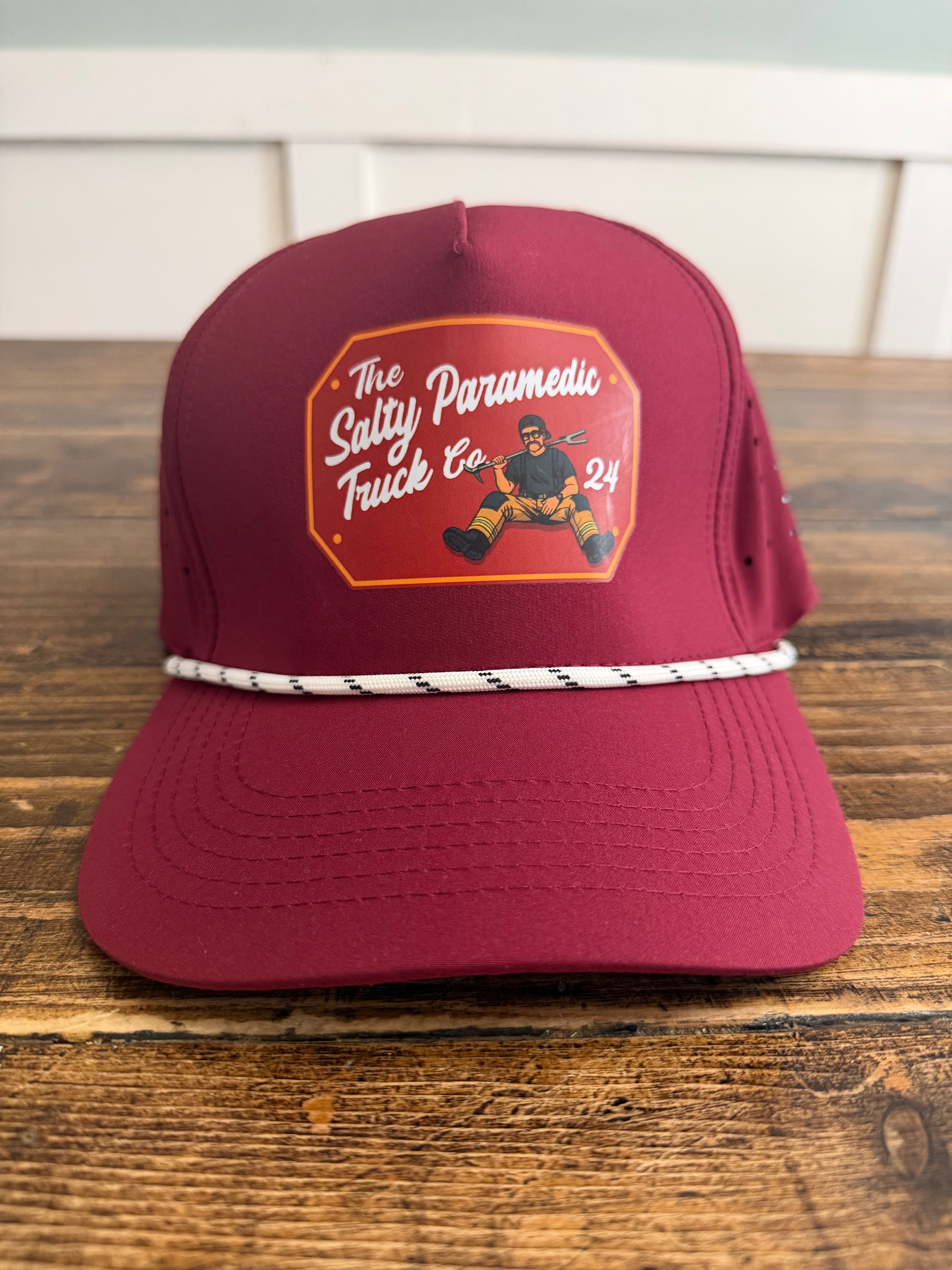 Salty Truck Co. Rope Hat (Red)