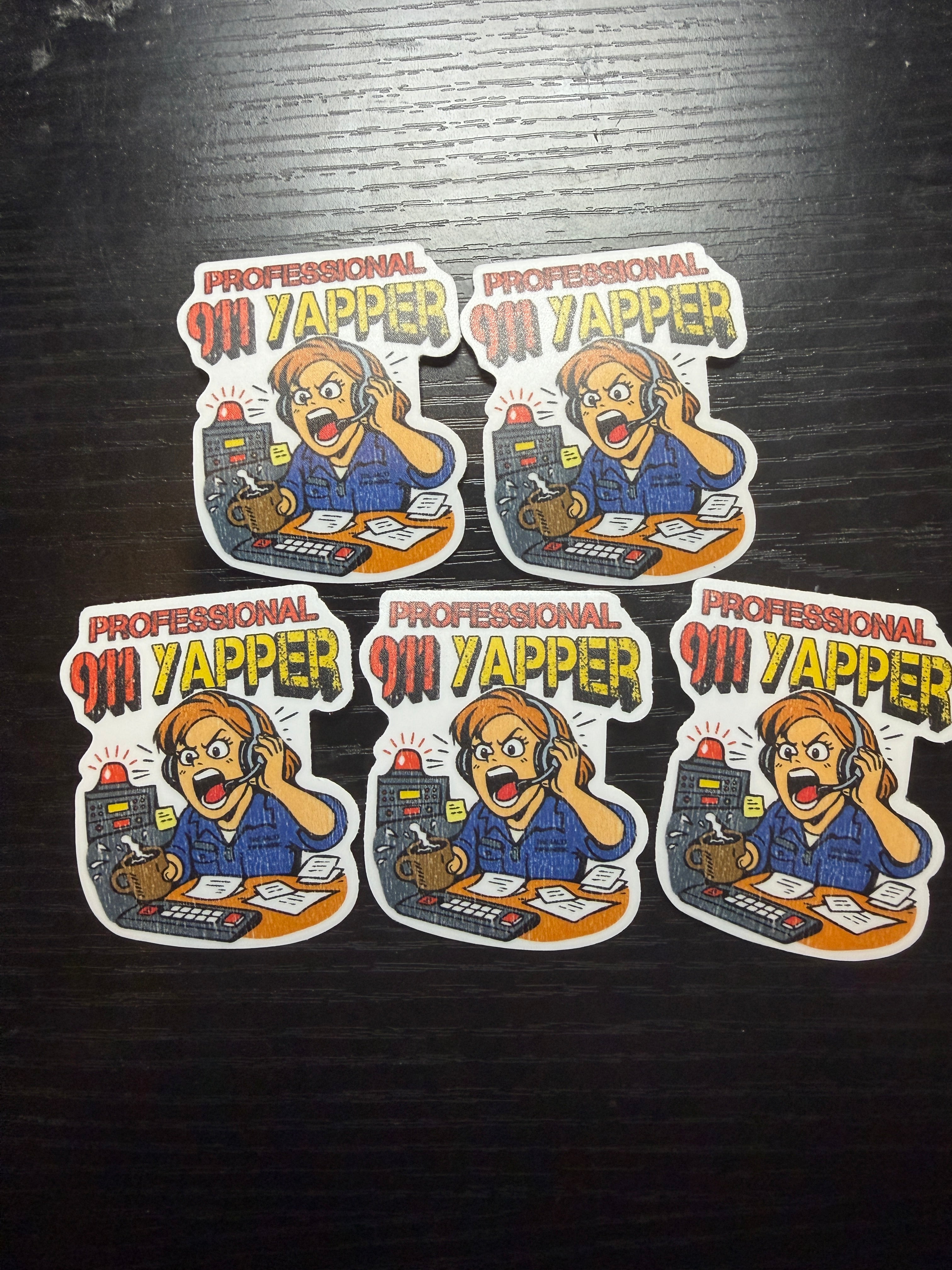 Professional 911 Yapper Sticker Pack (5 Stickers)